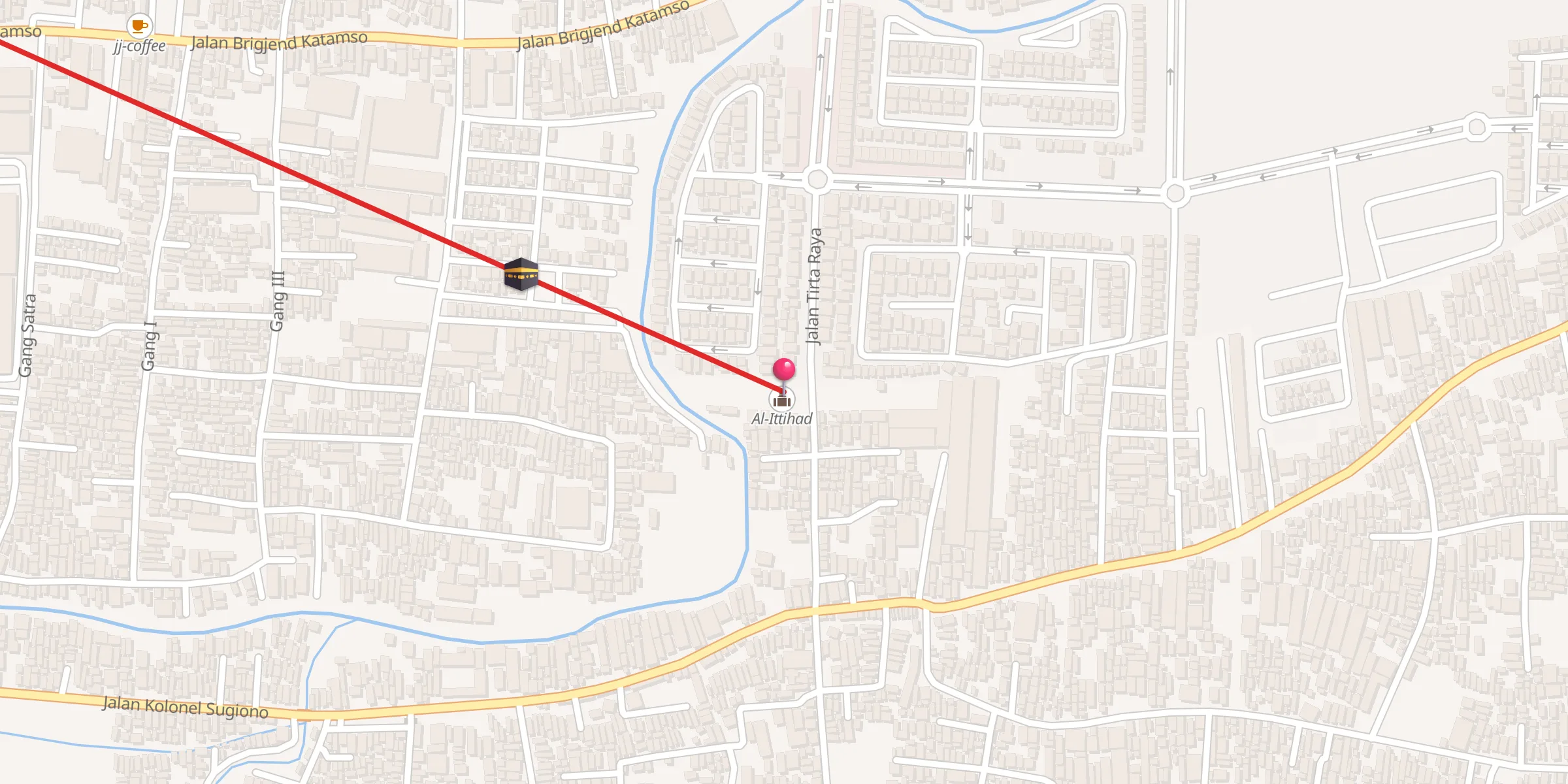 Carte de localisation : Al-Ittihad
