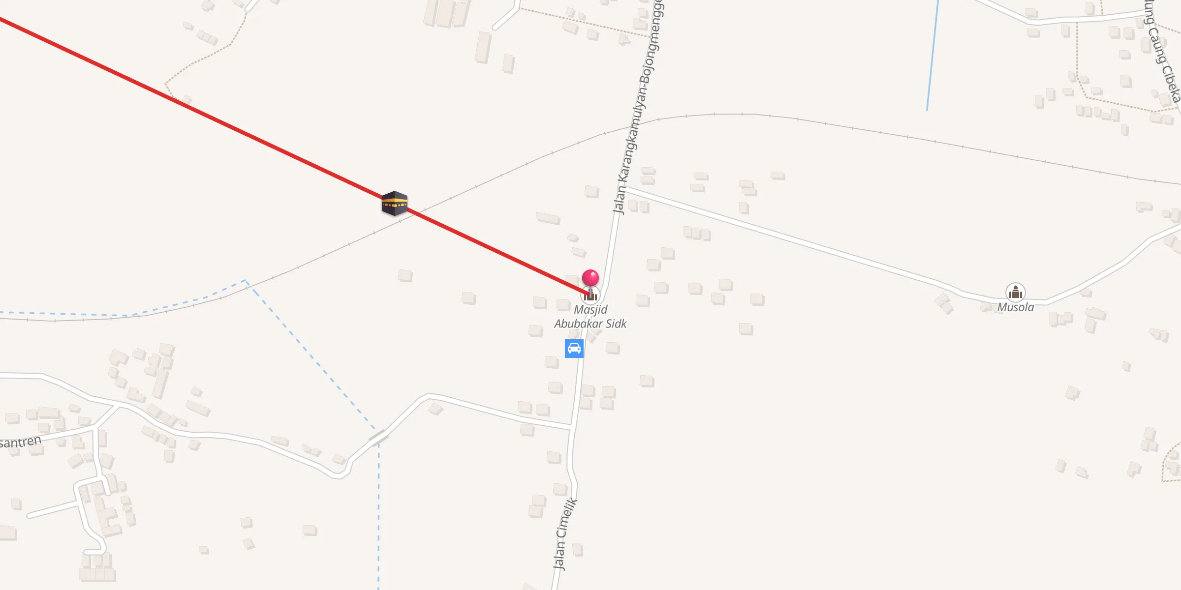 Carte de localisation : Masjid Abubakar Sidk