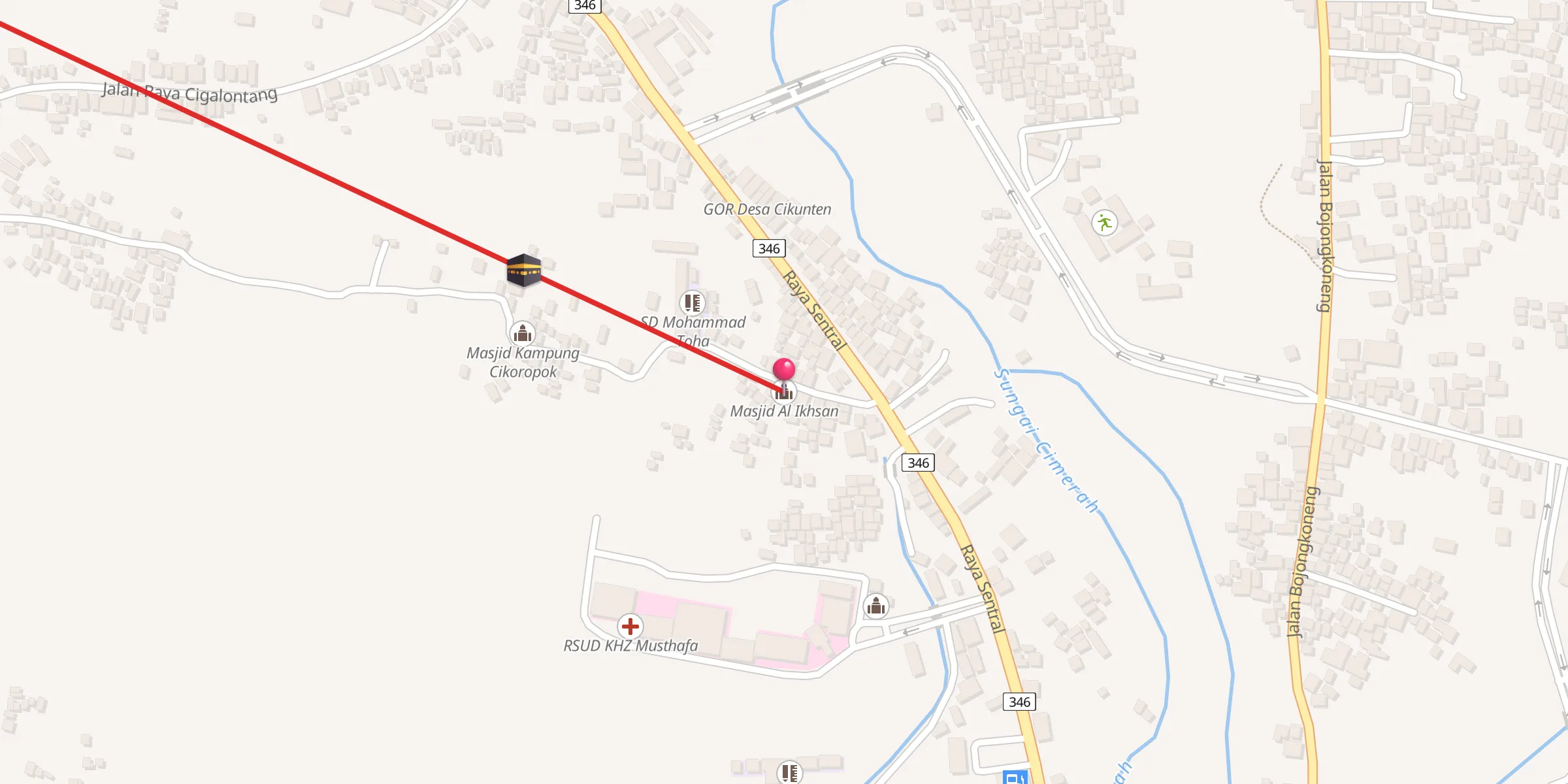 Carte de localisation : Masjid Al Ikhsan