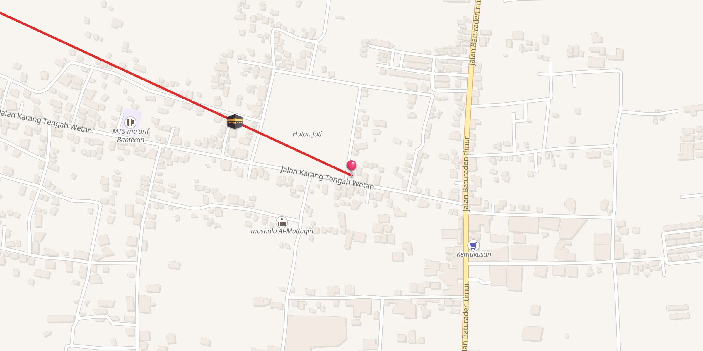 Carte de localisation : Mushola Al Azhar