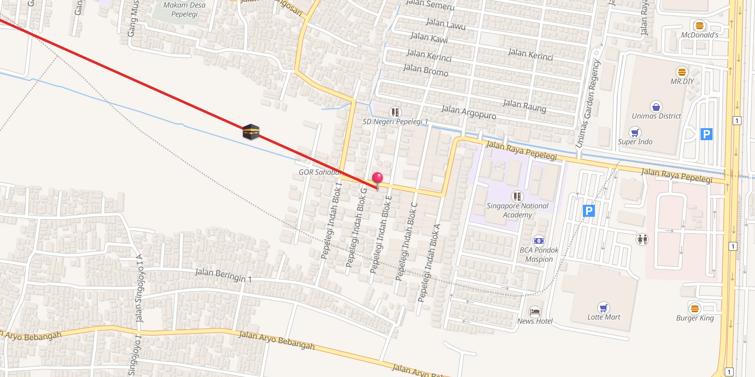 Carte de localisation : Masjid Al Firdaus