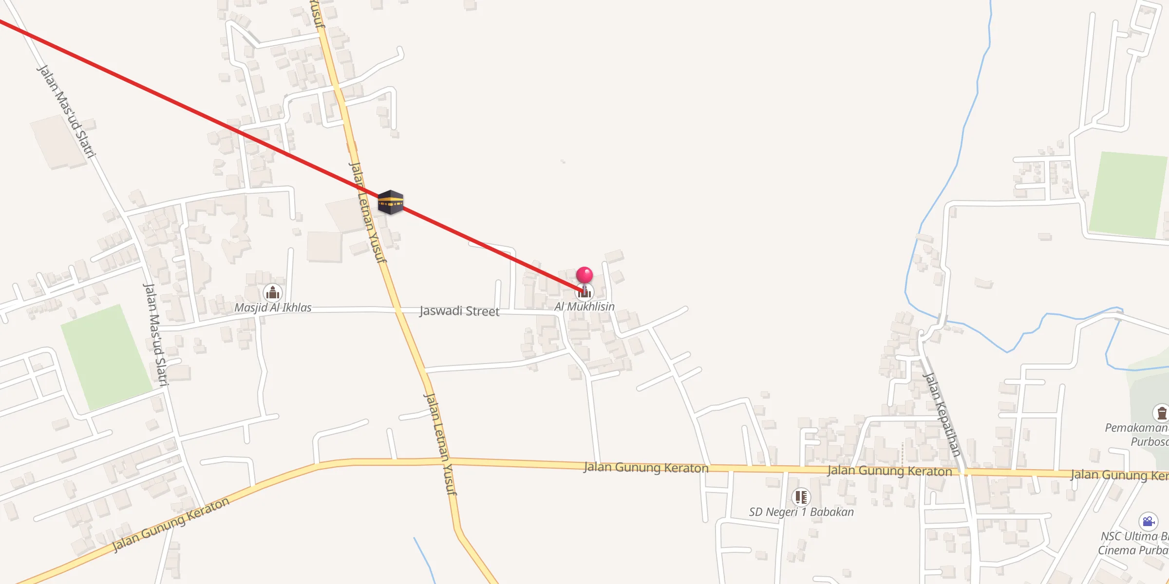 Carte de localisation : Al Mukhlisin