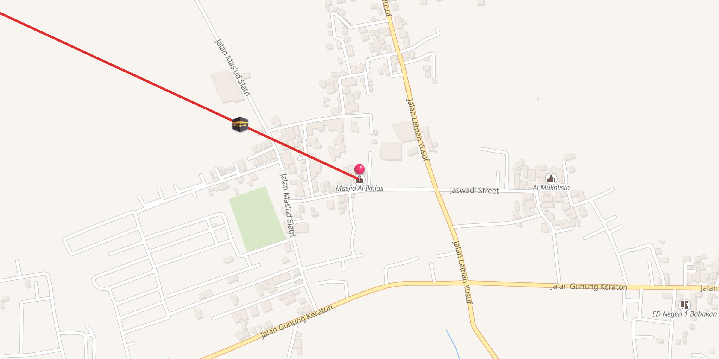 Carte de localisation : Masjid Al Ikhlas