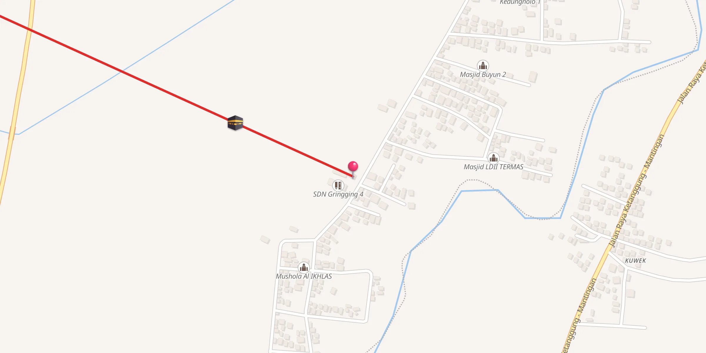 Carte de localisation : Masjid Al Falah