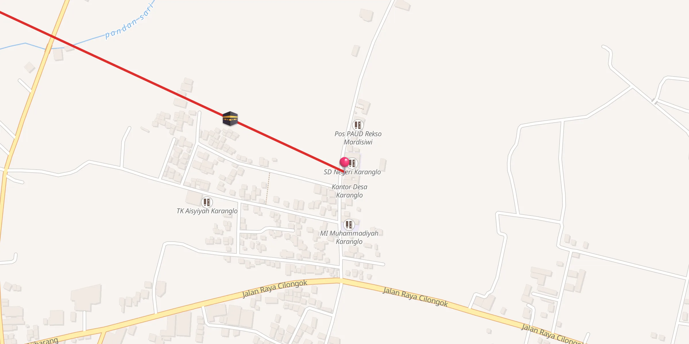 Carte de localisation : Musala At-Taqwa Karenglo