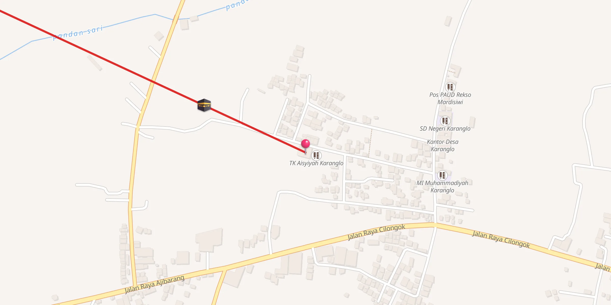Carte de localisation : Masjid At-Taqwa Karanglo