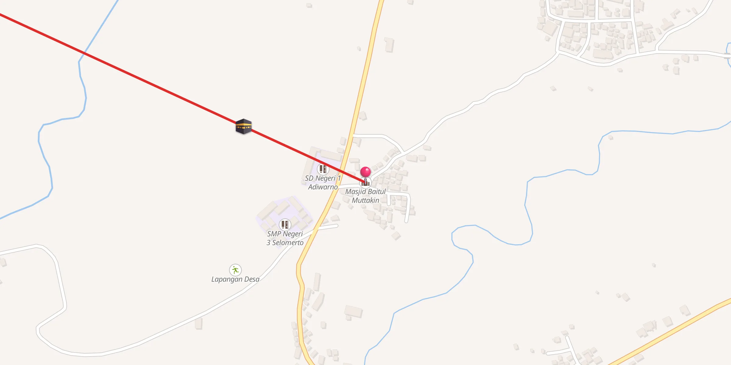 Carte de localisation : Masjid Baitul Muttakin