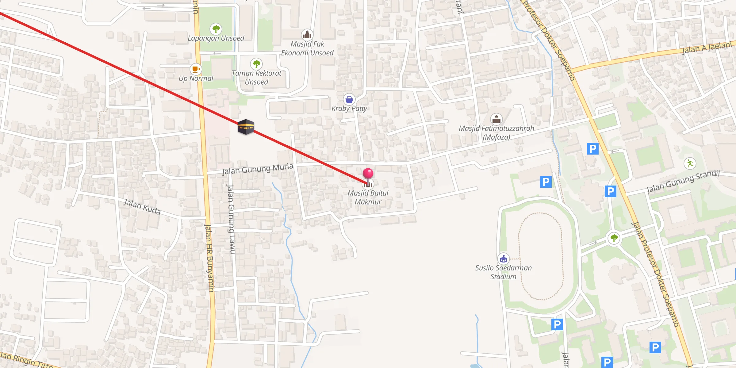 Carte de localisation : Masjid Baitul Makmur