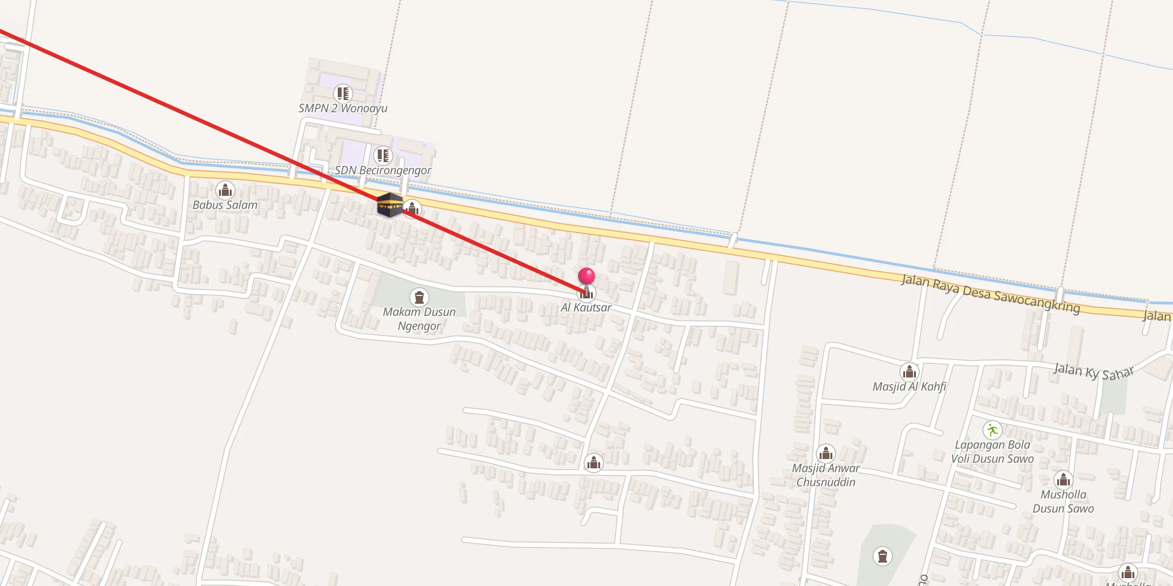 Carte de localisation : Al Kautsar