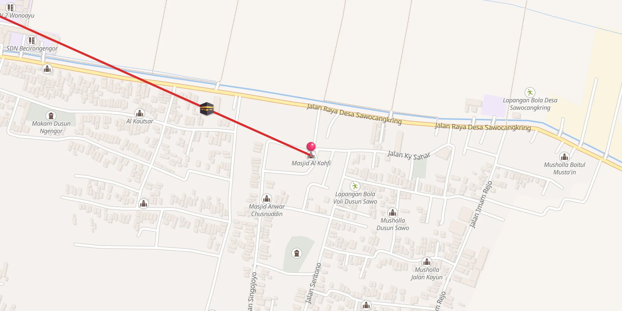 Carte de localisation : Masjid Al Kahfi