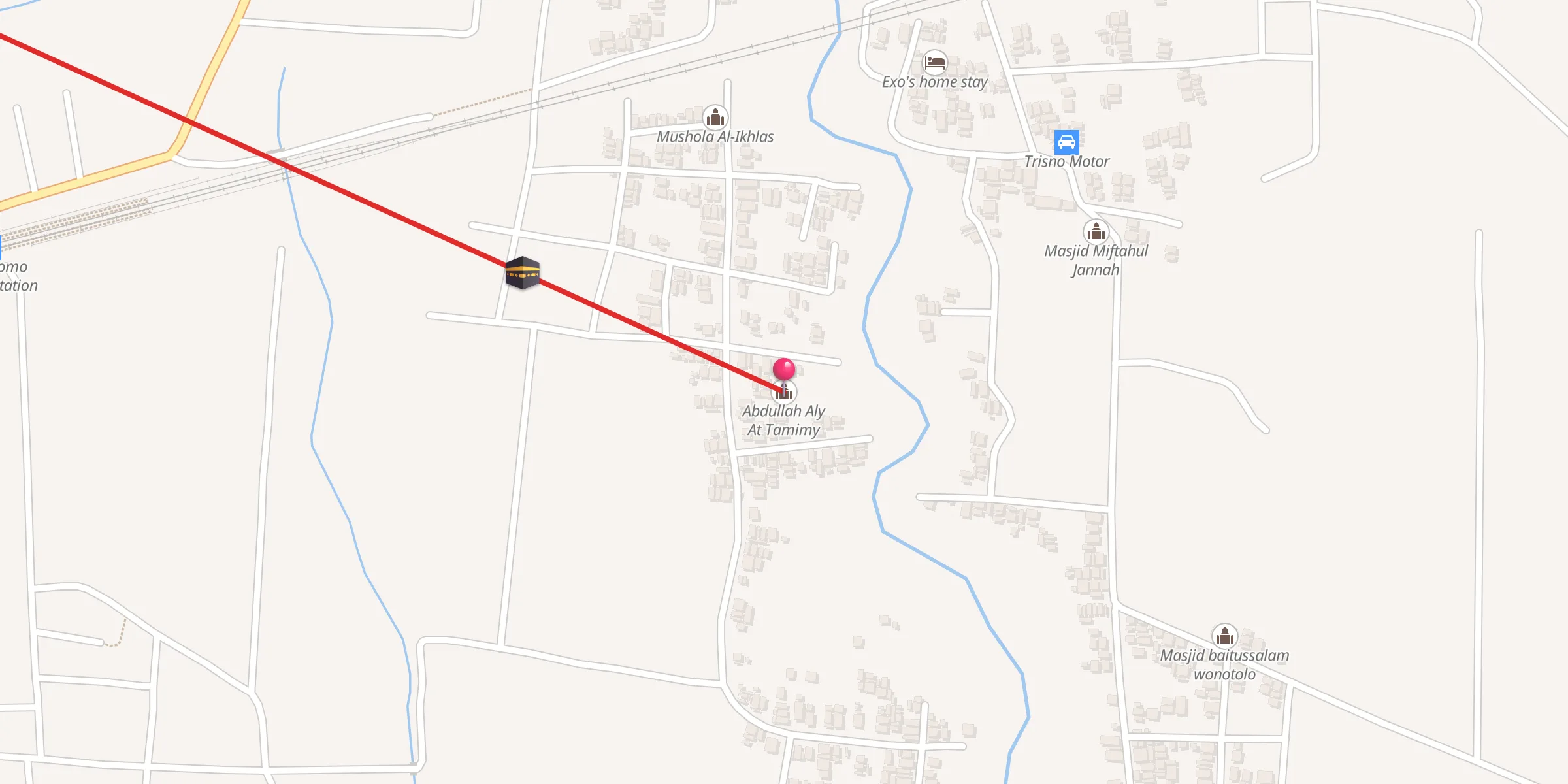 Carte de localisation : Abdullah Aly At Tamimy