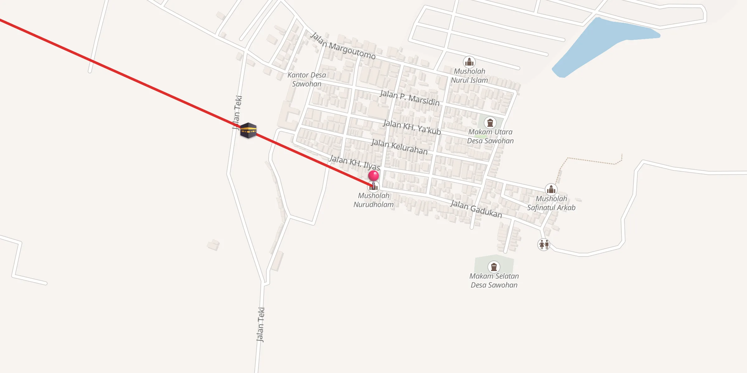 Carte de localisation : Musholah Nurudholam