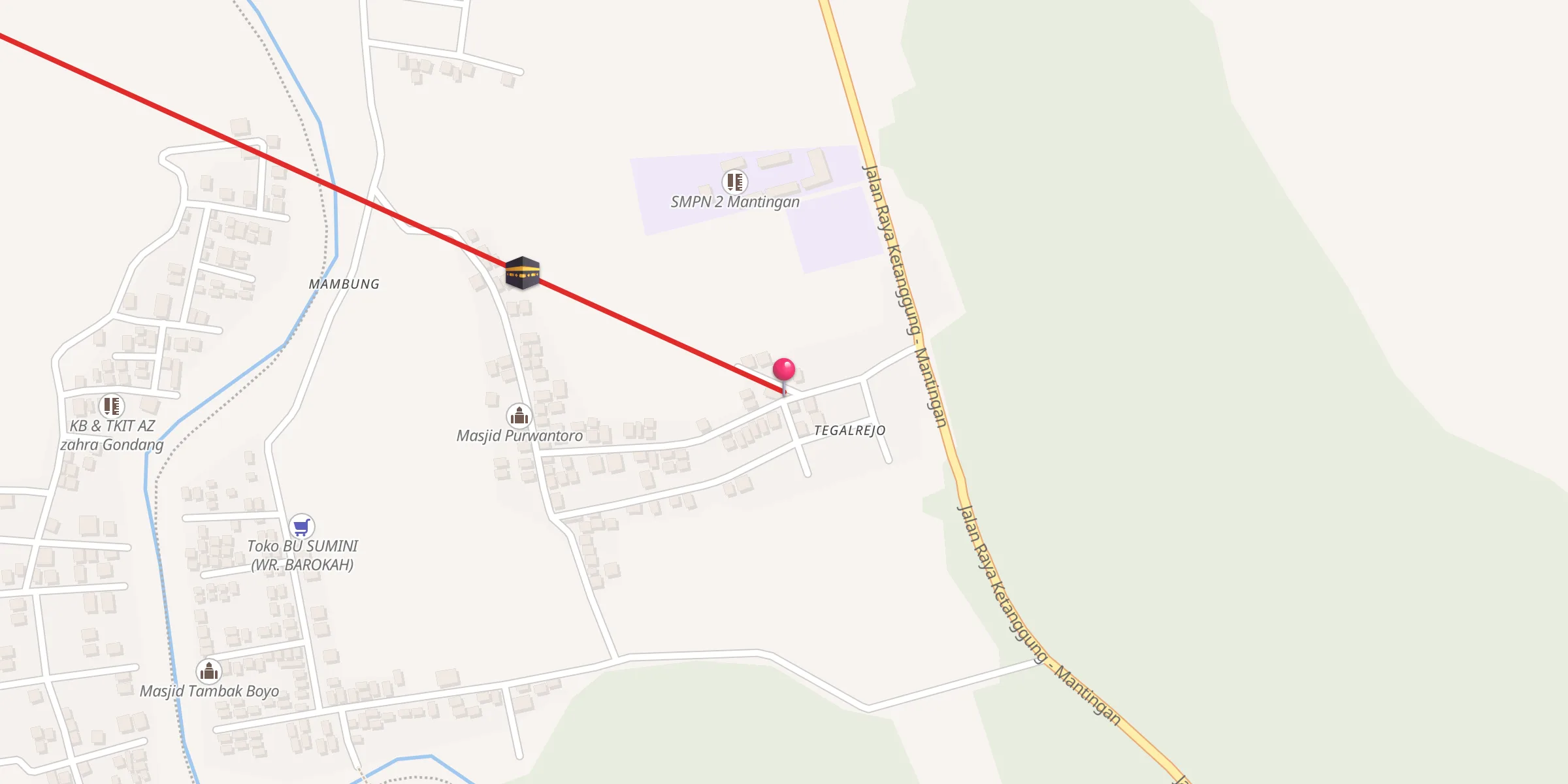 Carte de localisation : Masjid Al Amin Hadimulyo…