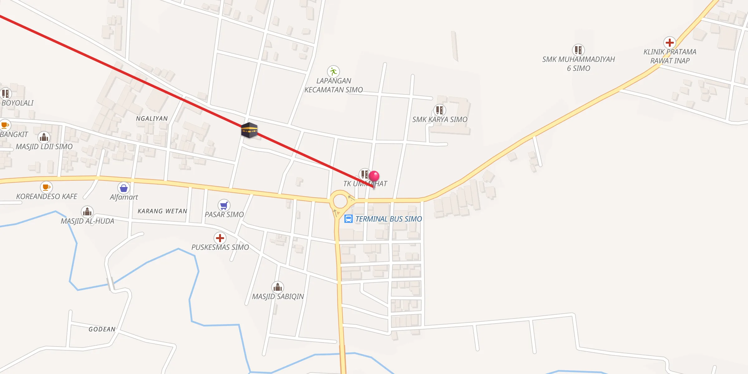 Carte de localisation : MASJID SHOLIHIN