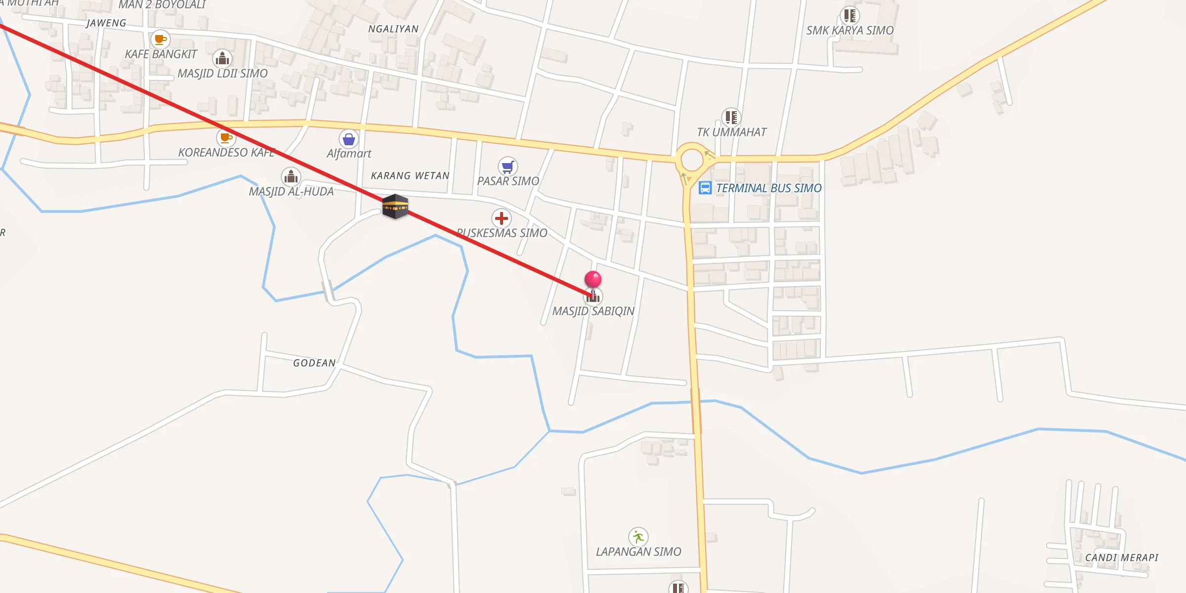 Carte de localisation : MASJID SABIQIN
