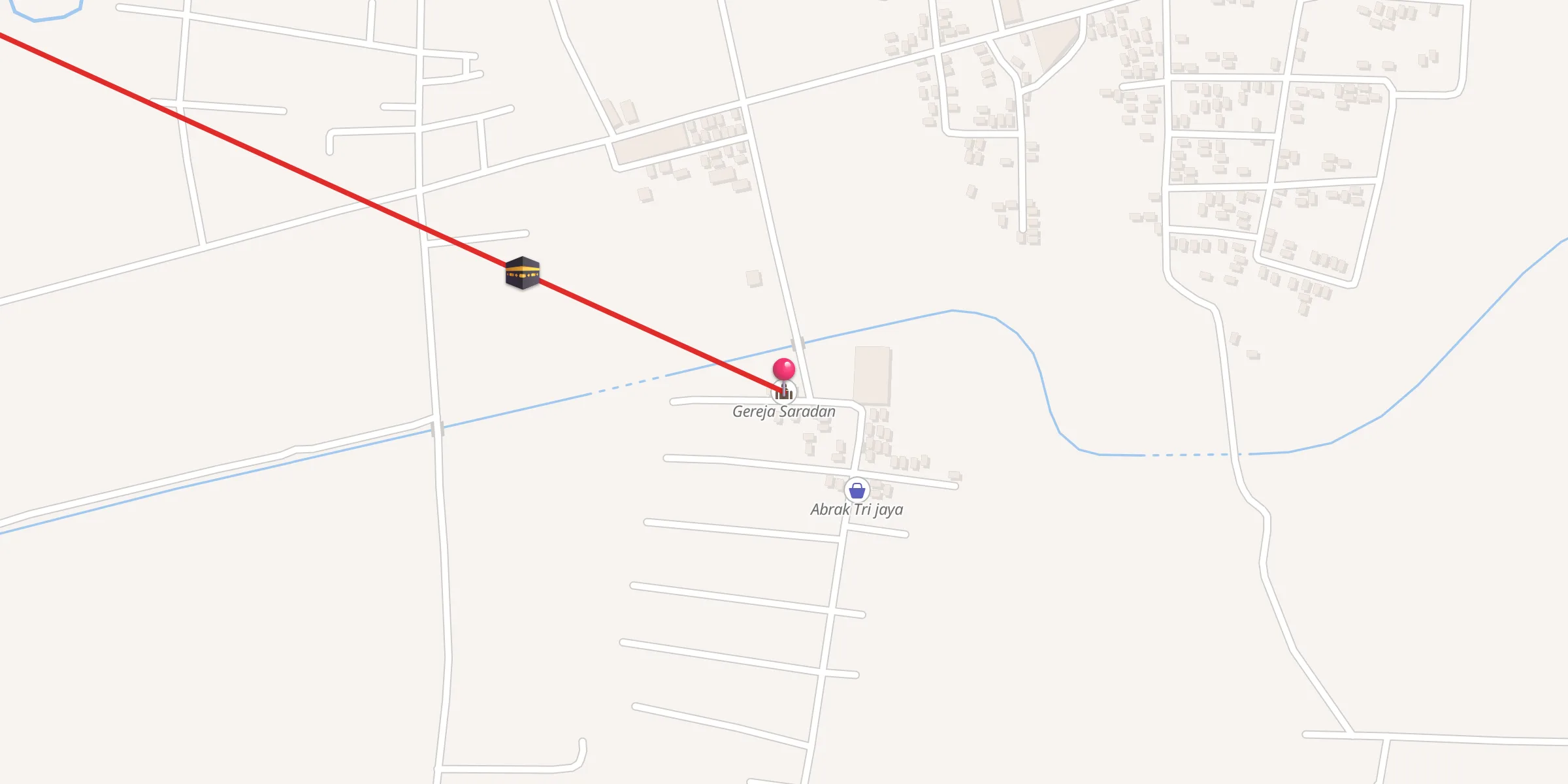 Carte de localisation : Gereja Saradan