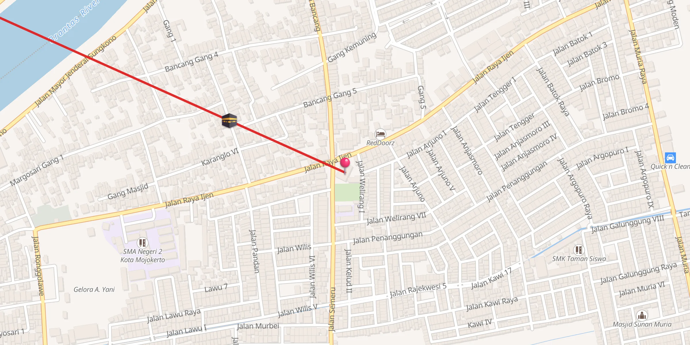 Carte de localisation : Masjid Sholahuddin
