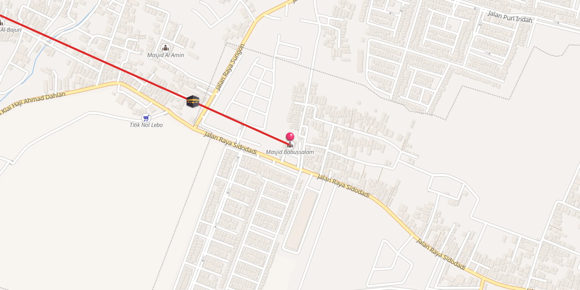 Carte de localisation : Masjid Babussalam