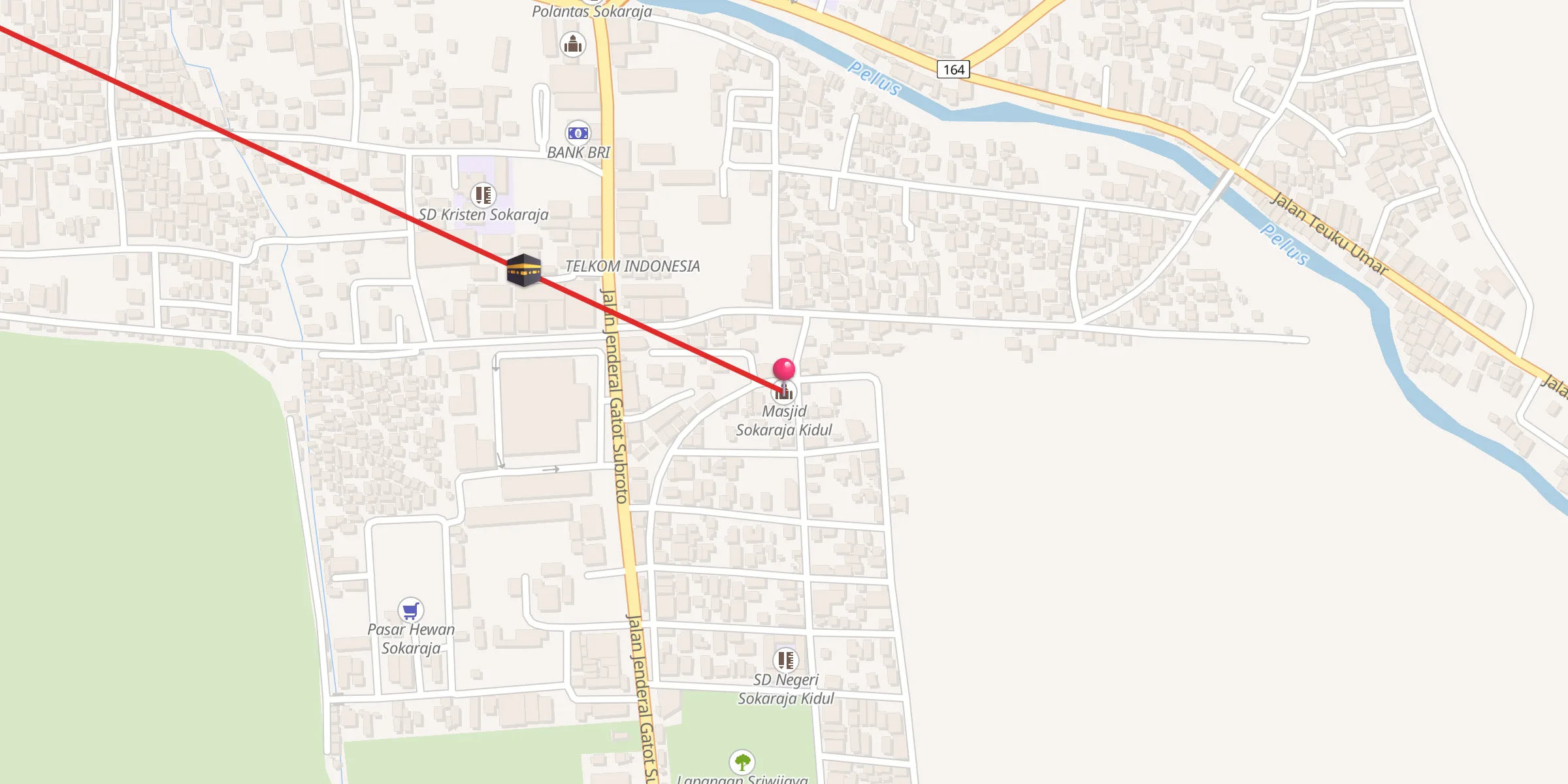 Carte de localisation : Masjid Sokaraja Kidul