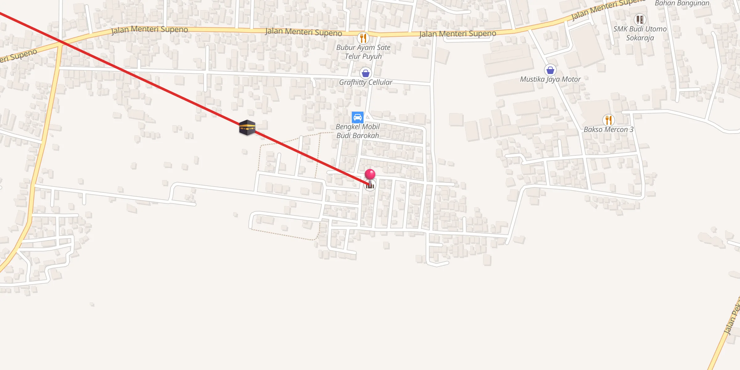 Carte de localisation : Mosquée