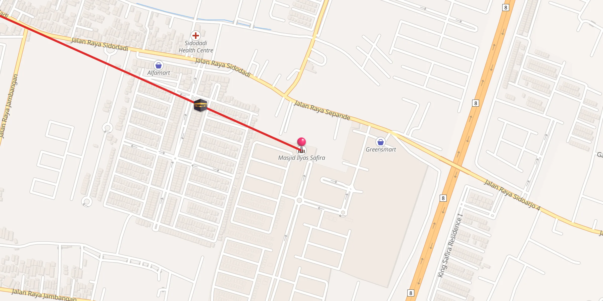 Carte de localisation : Masjid Ilyas Safira
