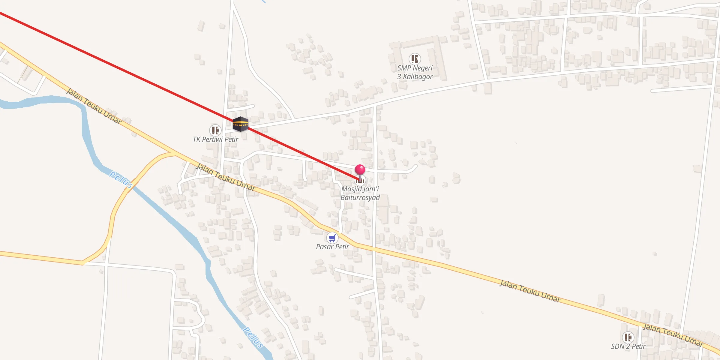 Carte de localisation : Masjid Jam'i Baiturrosyad