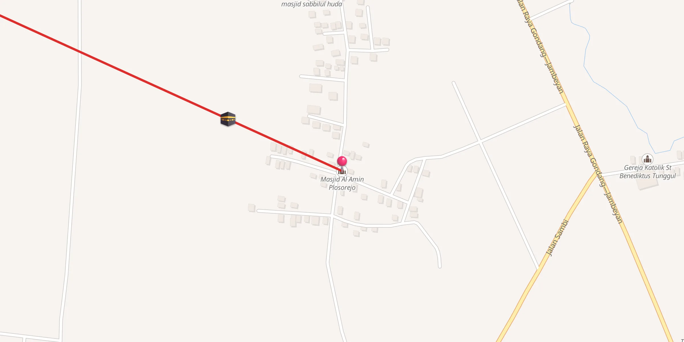 Carte de localisation : Masjid Al Amin Plosorejo