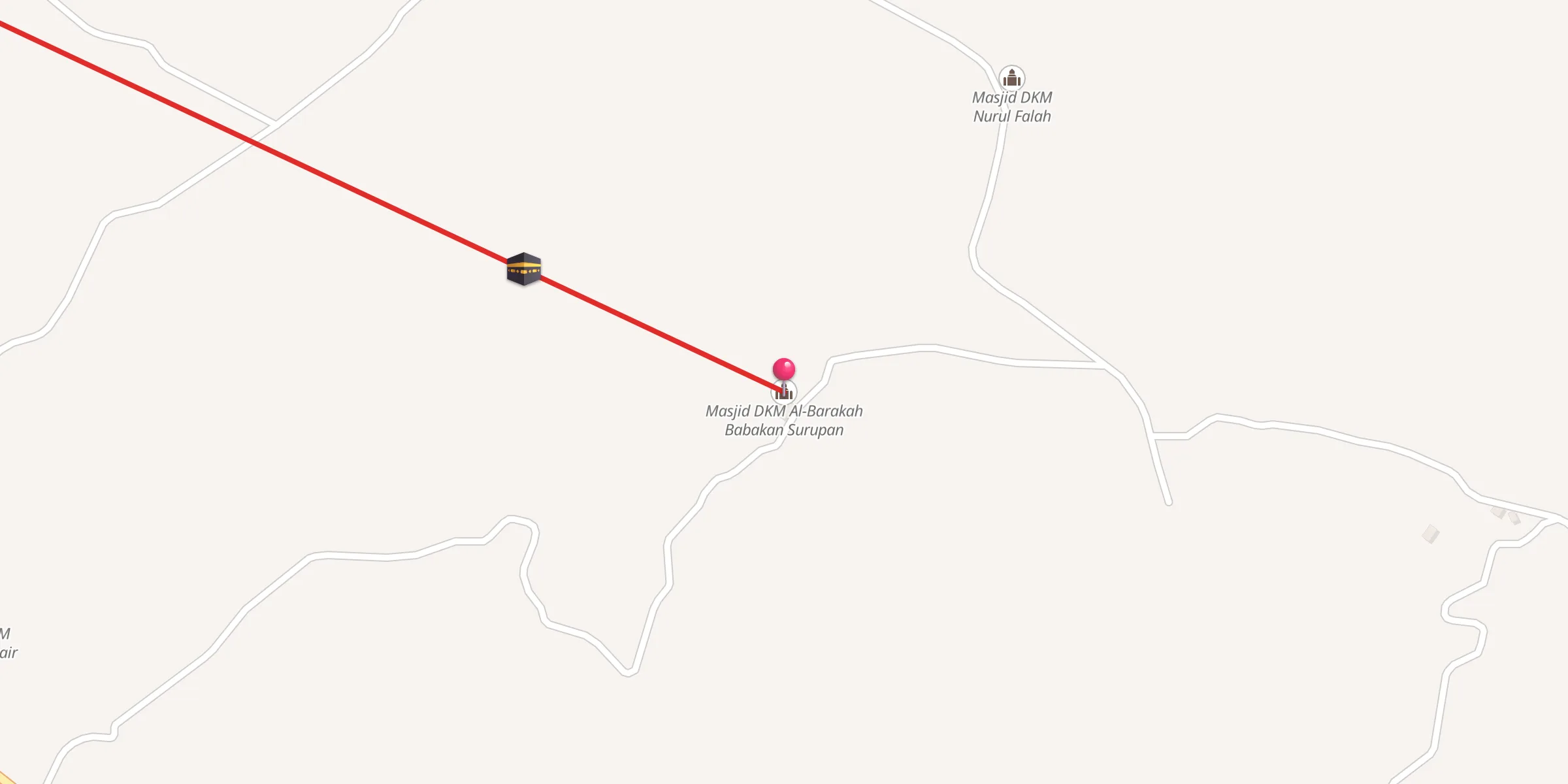 Carte de localisation : Masjid DKM Al-Barakah Babakan Surupan