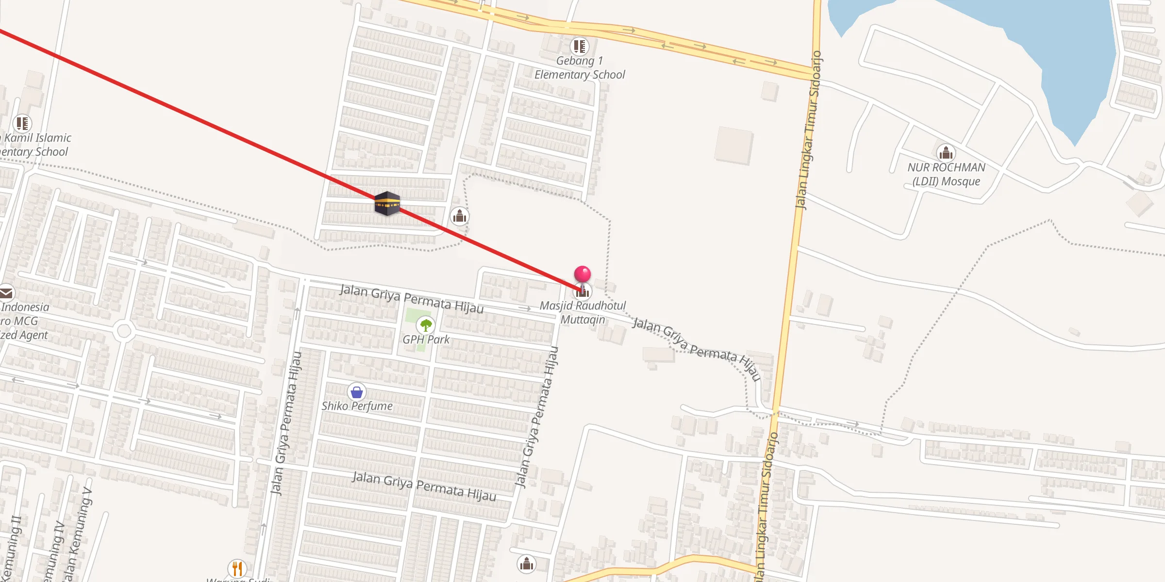 Carte de localisation : Masjid Raudhotul Muttaqin