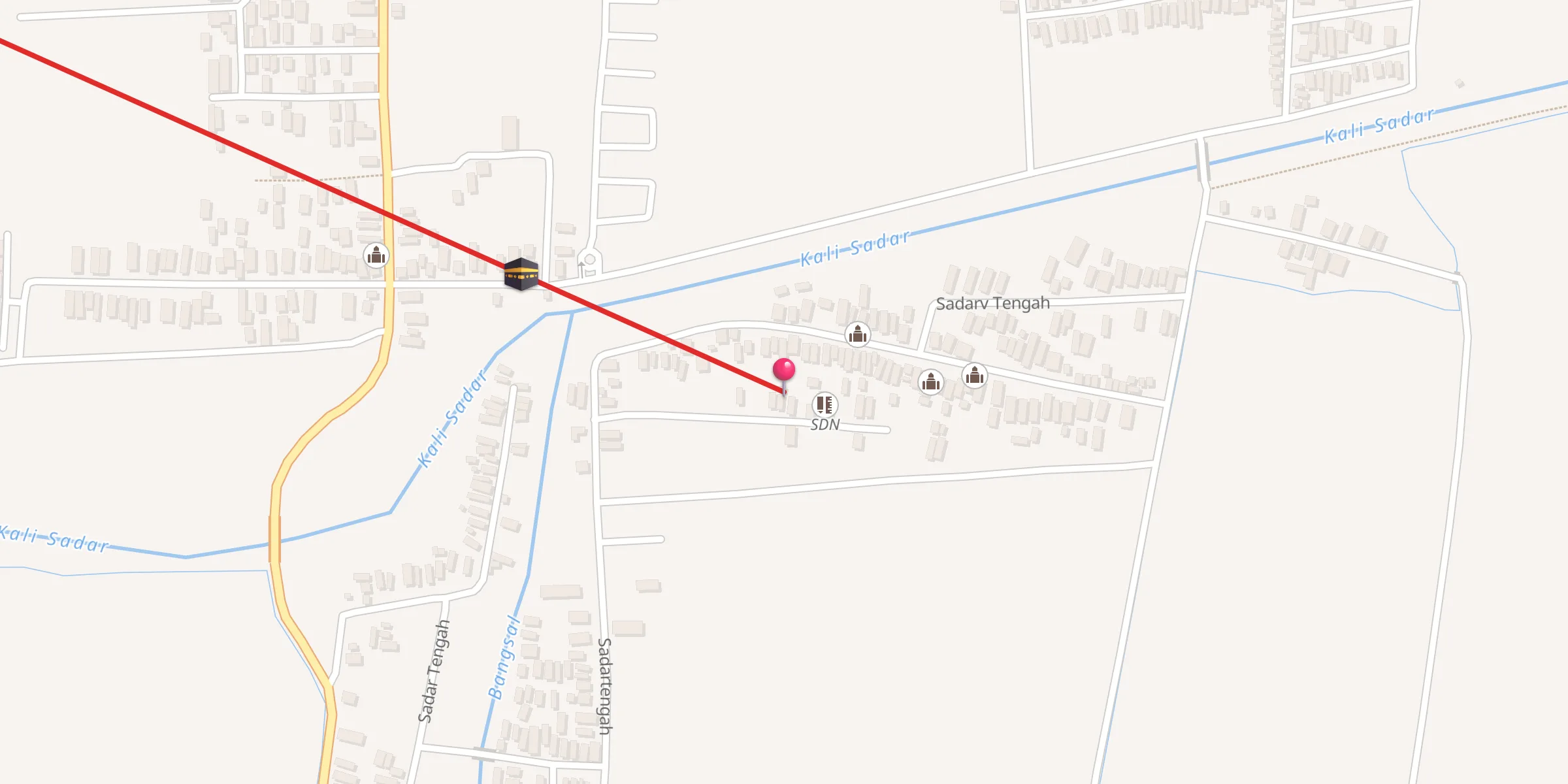 Carte de localisation : Mushola Al Hidayah