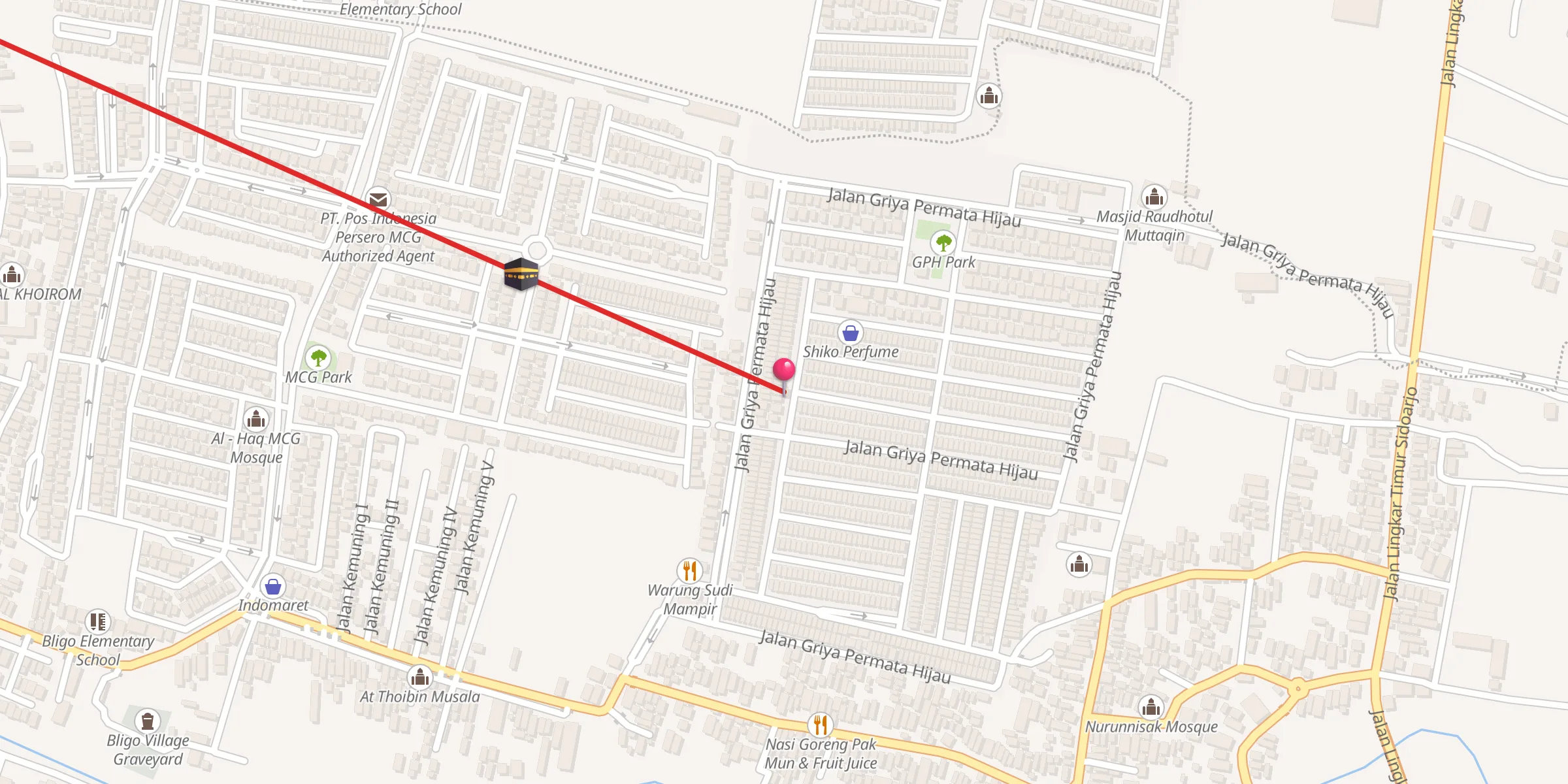 Carte de localisation : Masjid Baitul Muttaqien
