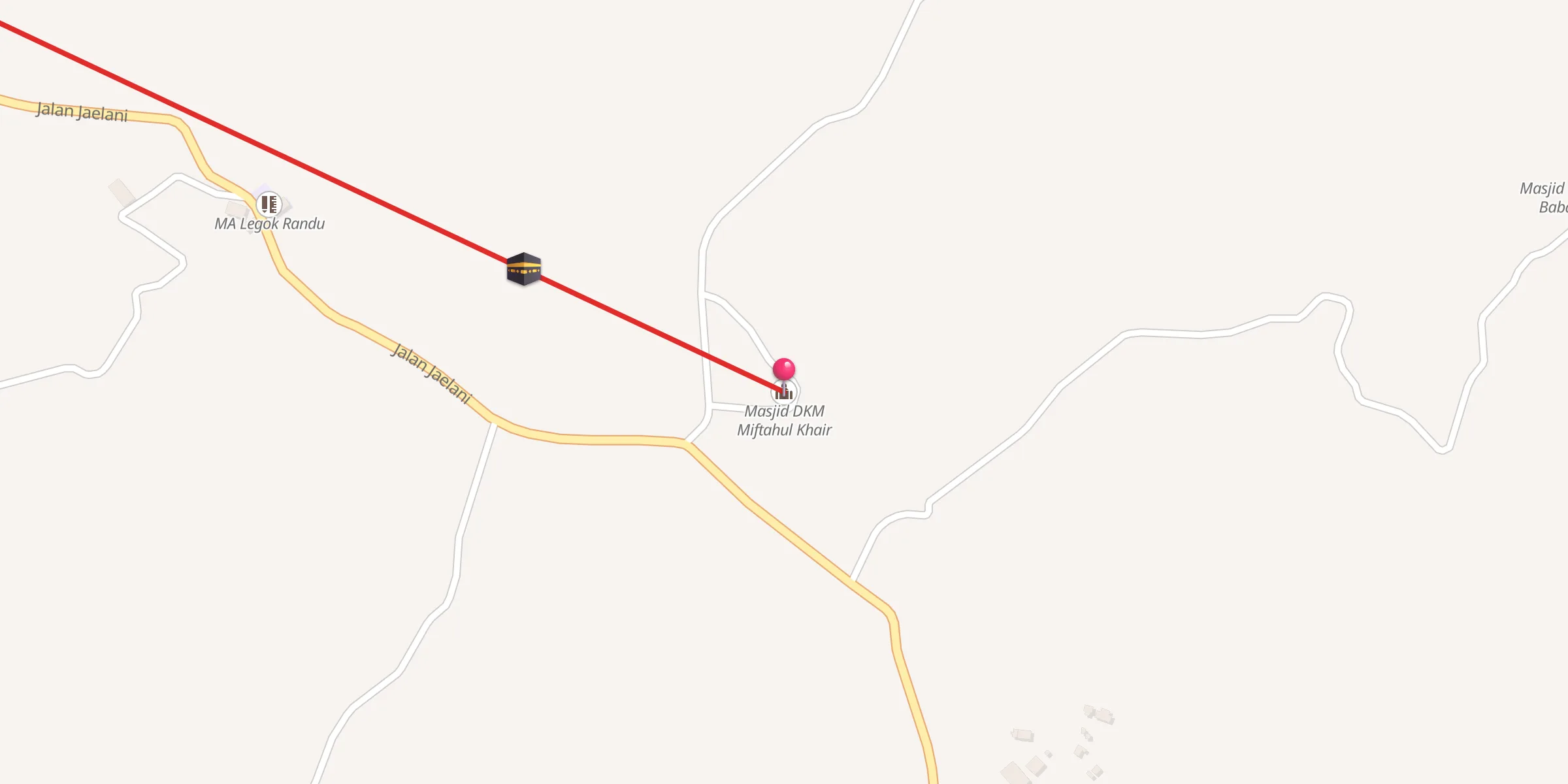 Carte de localisation : Masjid DKM Miftahul Khair