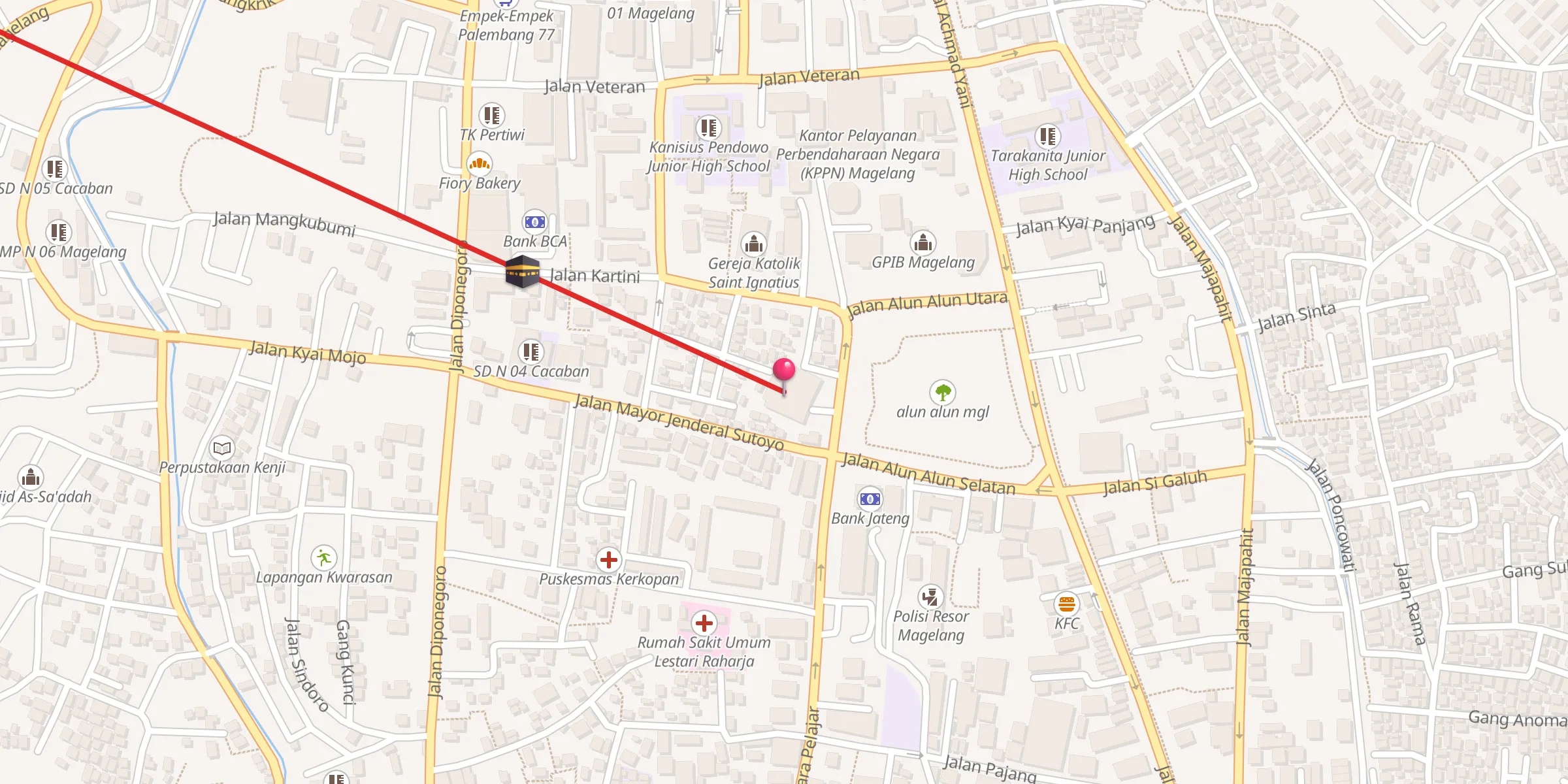 Carte de localisation : Masjid Agung