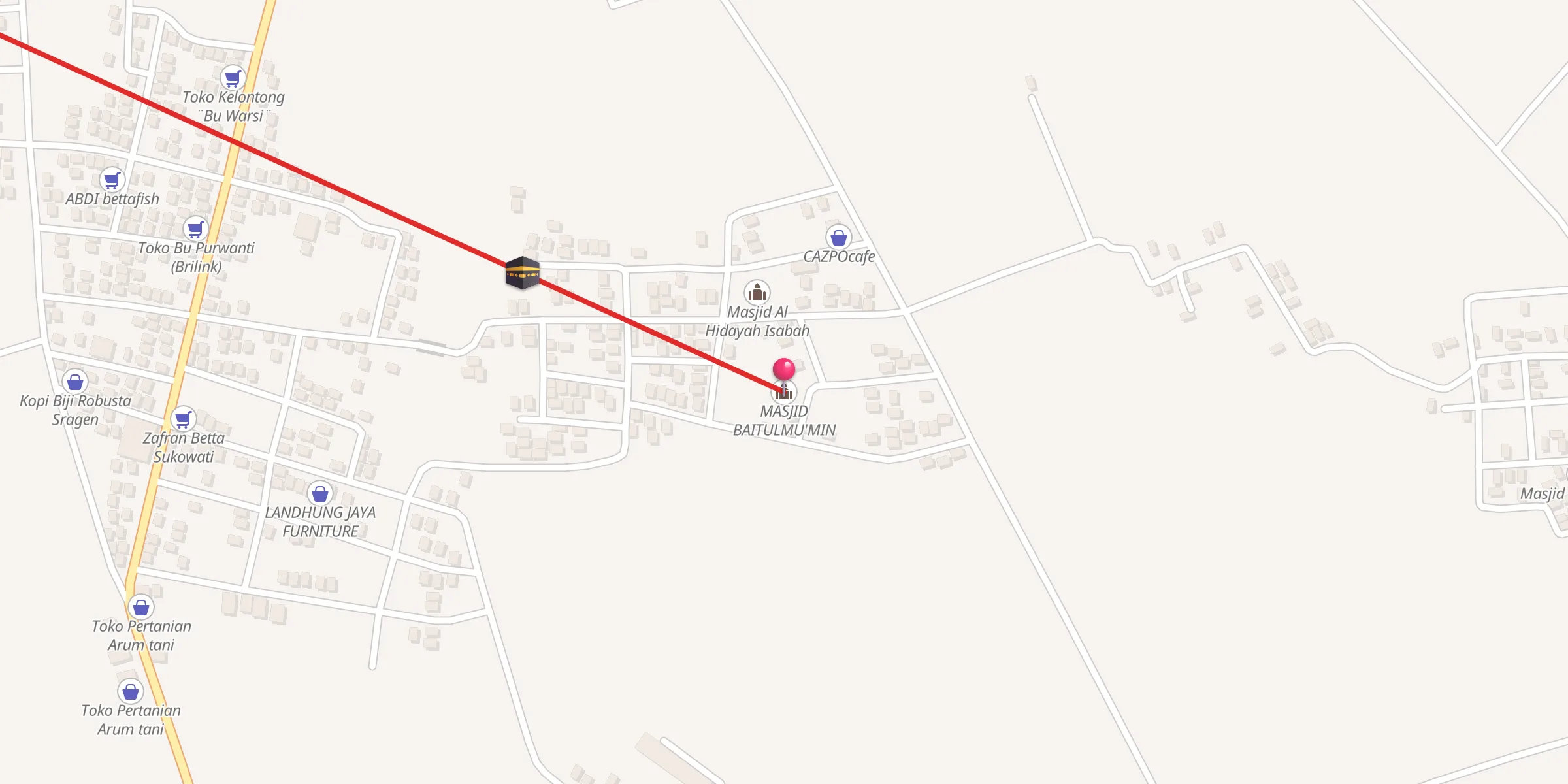 Carte de localisation : MASJID BAITULMU'MIN