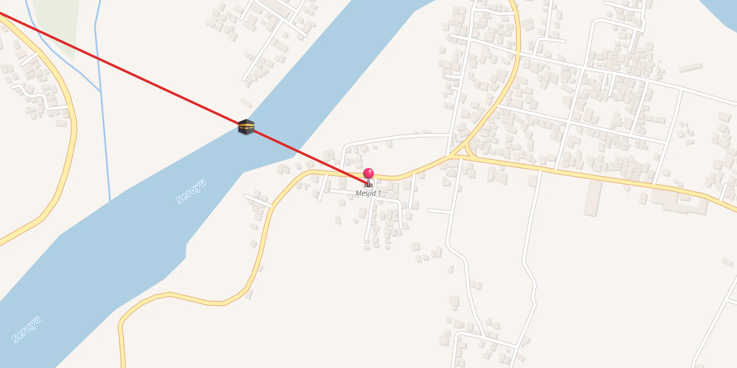 Carte de localisation : Mesjid 1