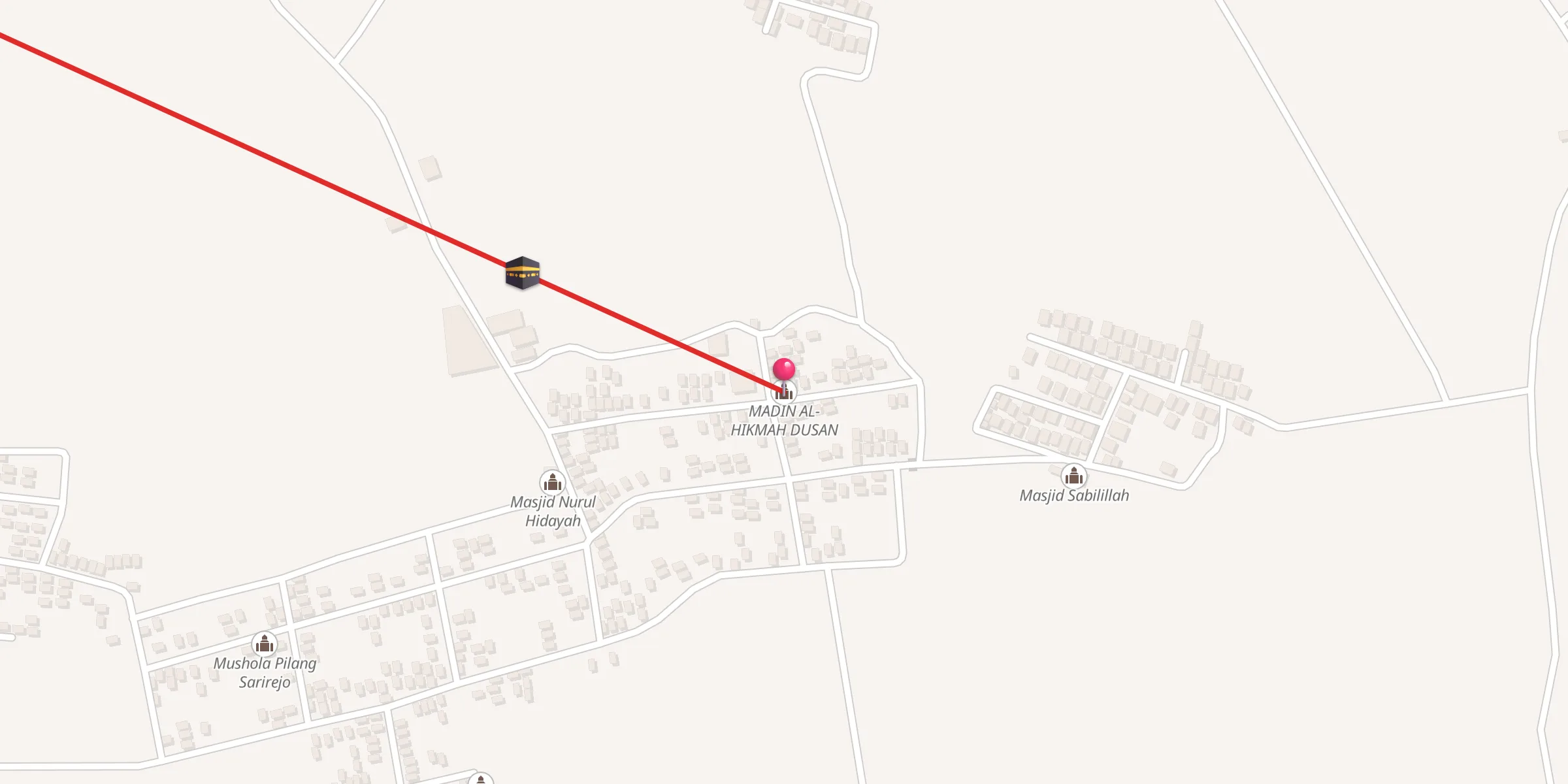 Carte de localisation : MADIN AL-HIKMAH DUSAN