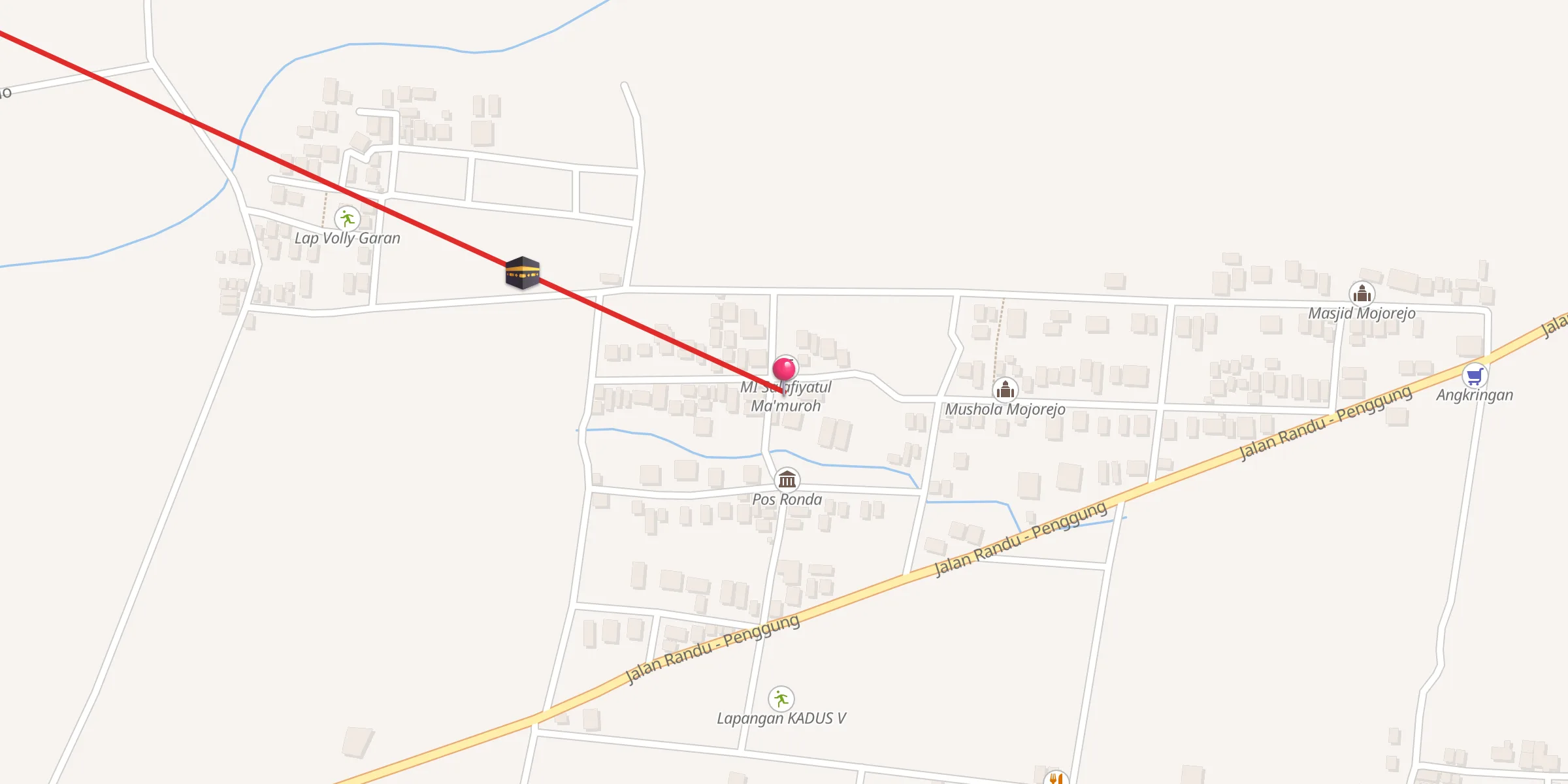 Carte de localisation : Masjid Al Muayat Paesan