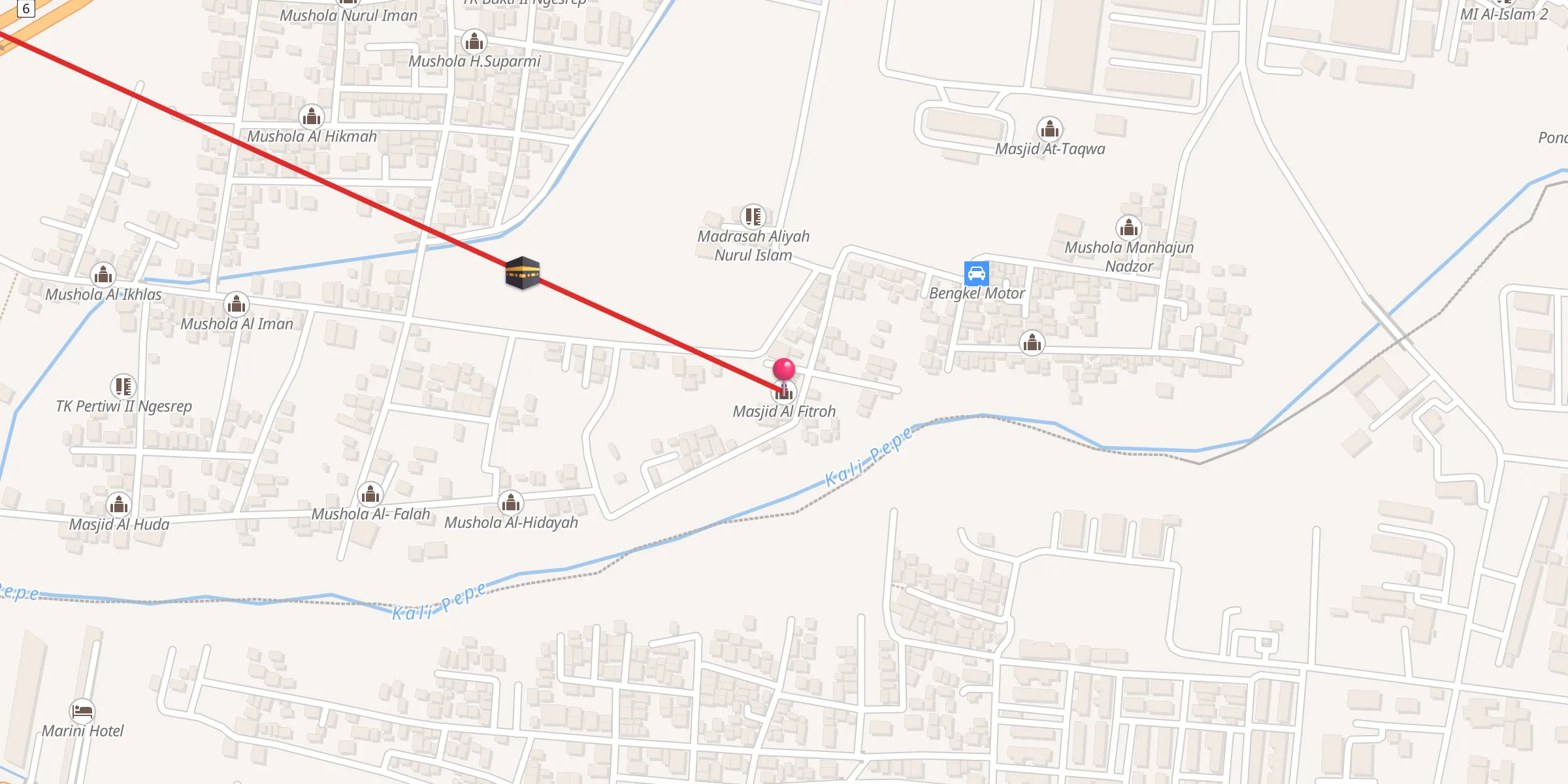 Carte de localisation : Masjid Al Fitroh