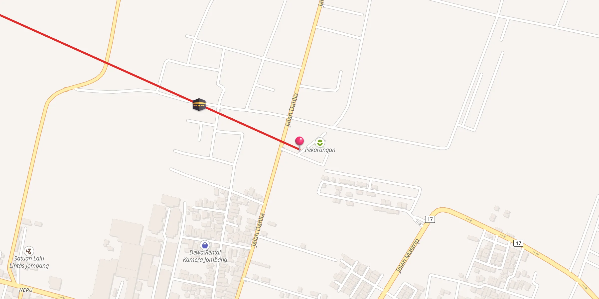 Carte de localisation : Mushola Al Hakim