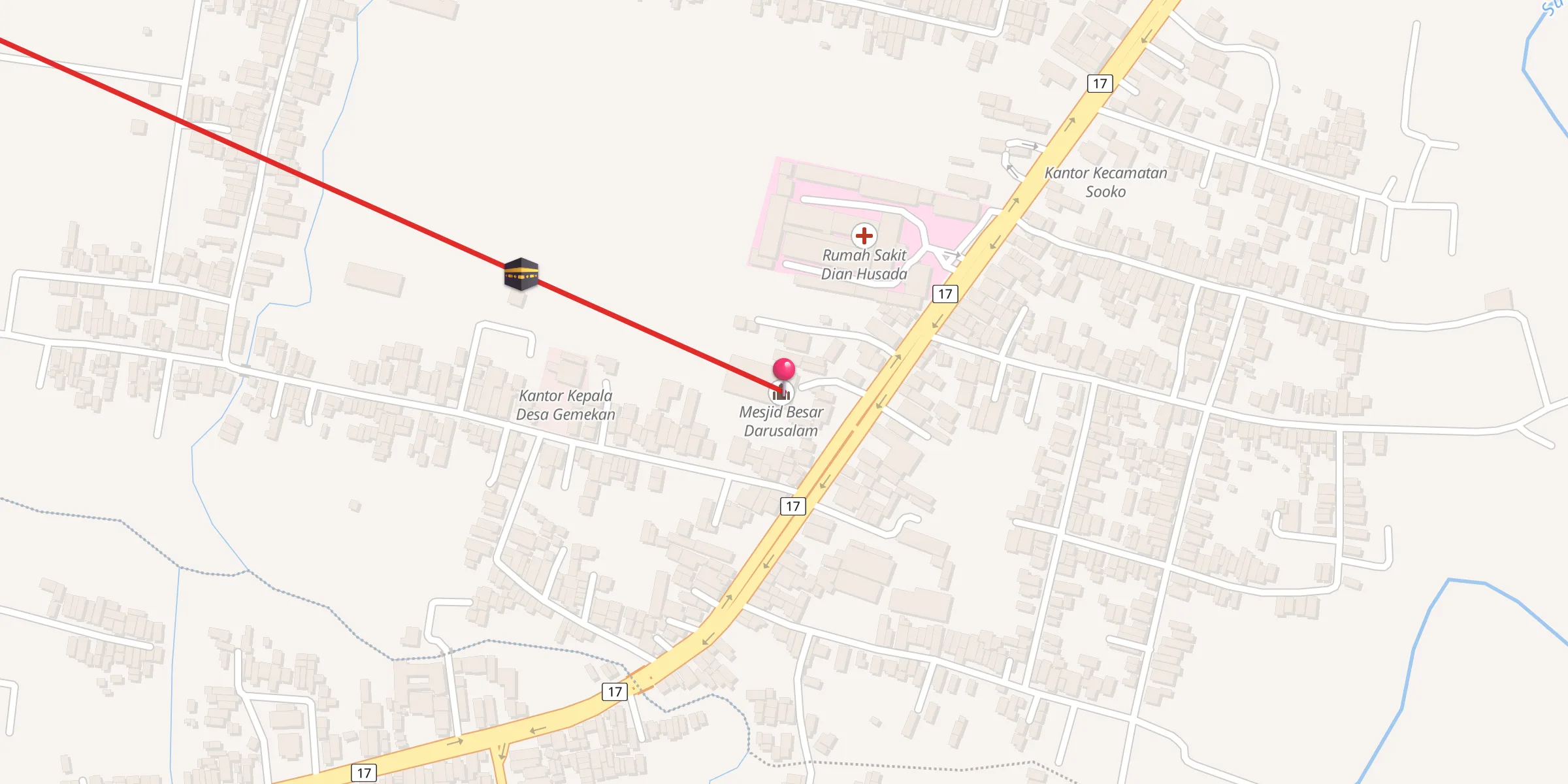 Carte de localisation : Mesjid Besar Darusalam