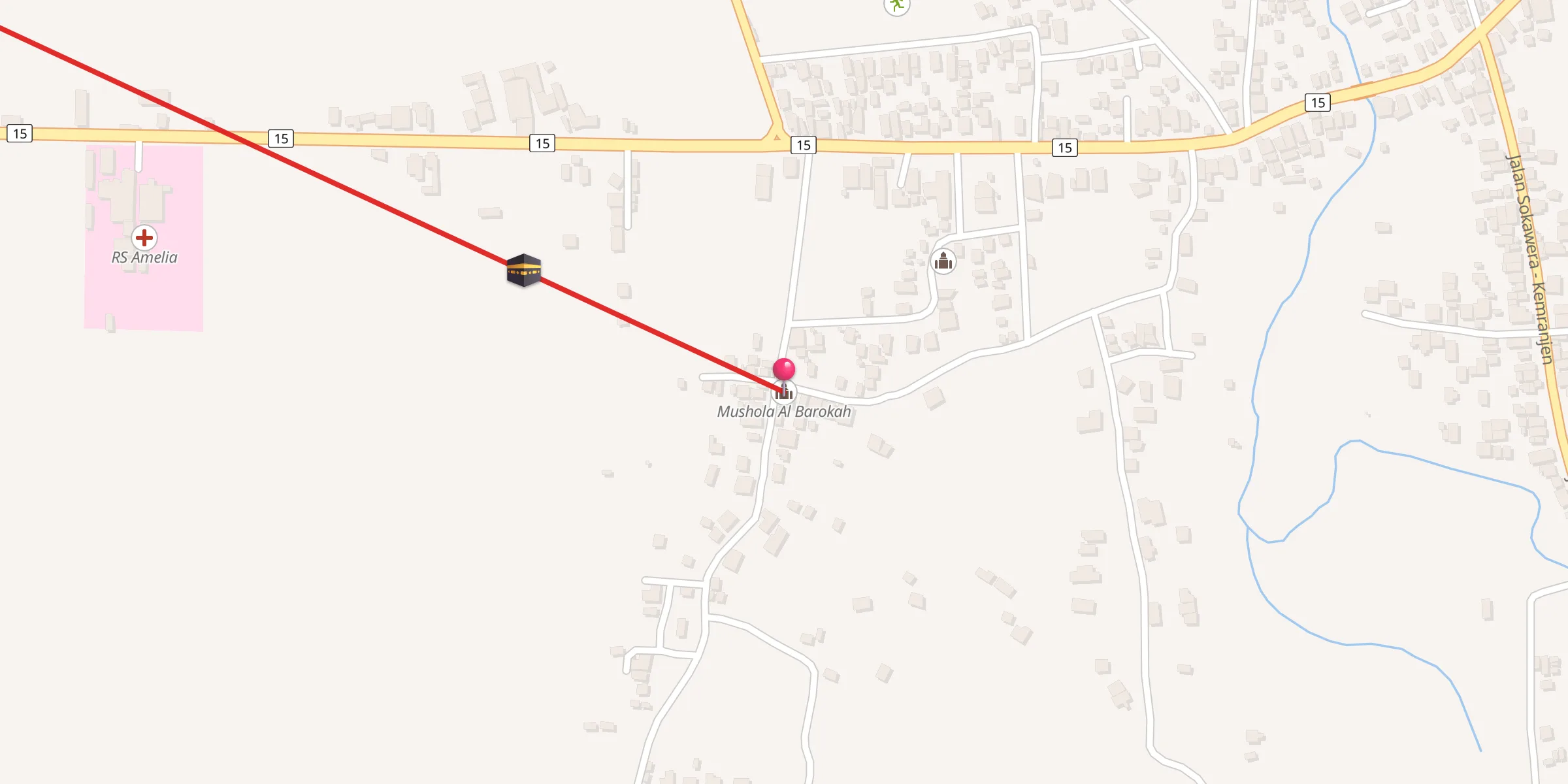 Carte de localisation : Mushola Al Barokah