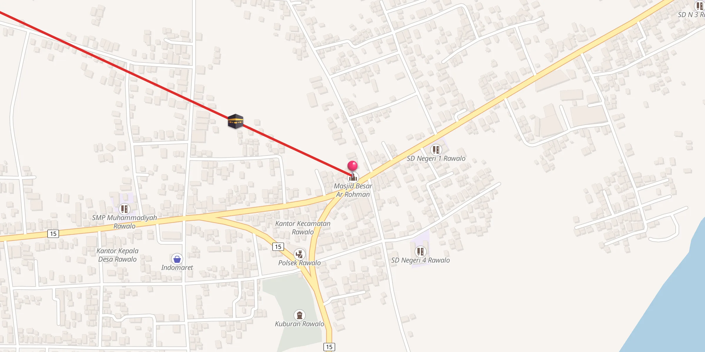 Carte de localisation : Masjid Besar Ar Rohman