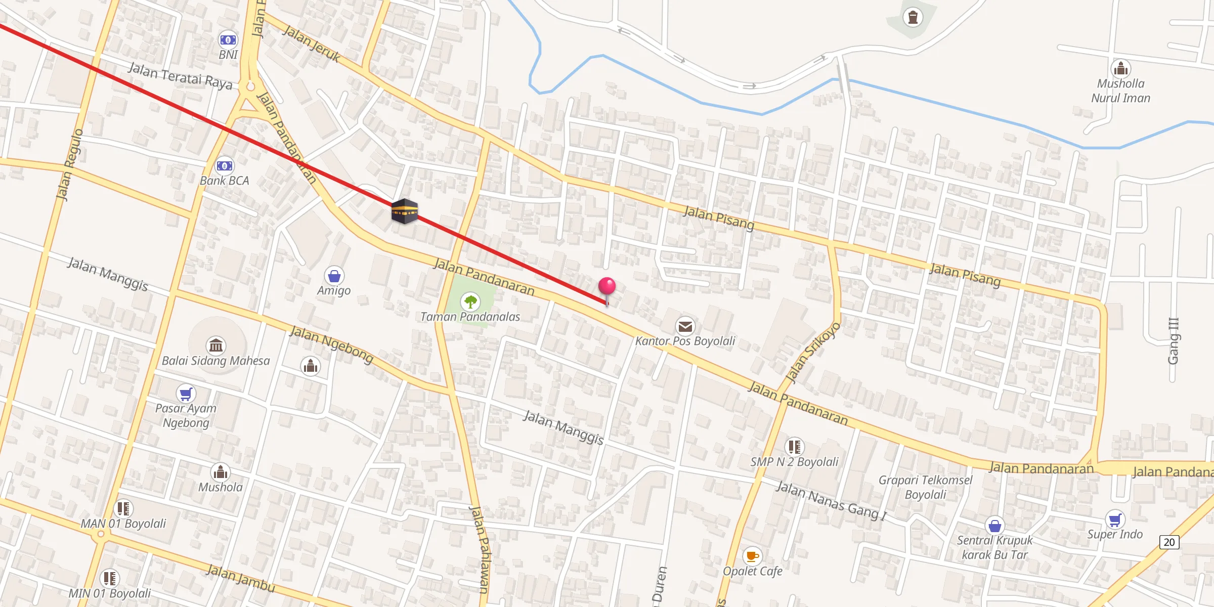 Carte de localisation : Masjid Al Anwar