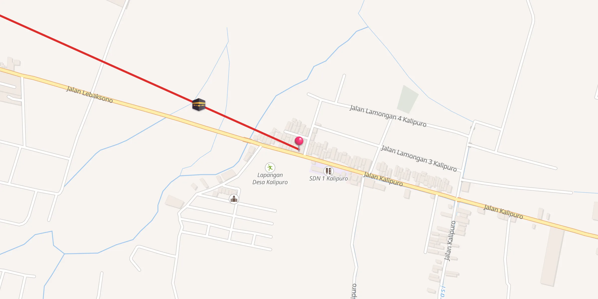 Carte de localisation : Masjid Ar Rahmah Kalipuro