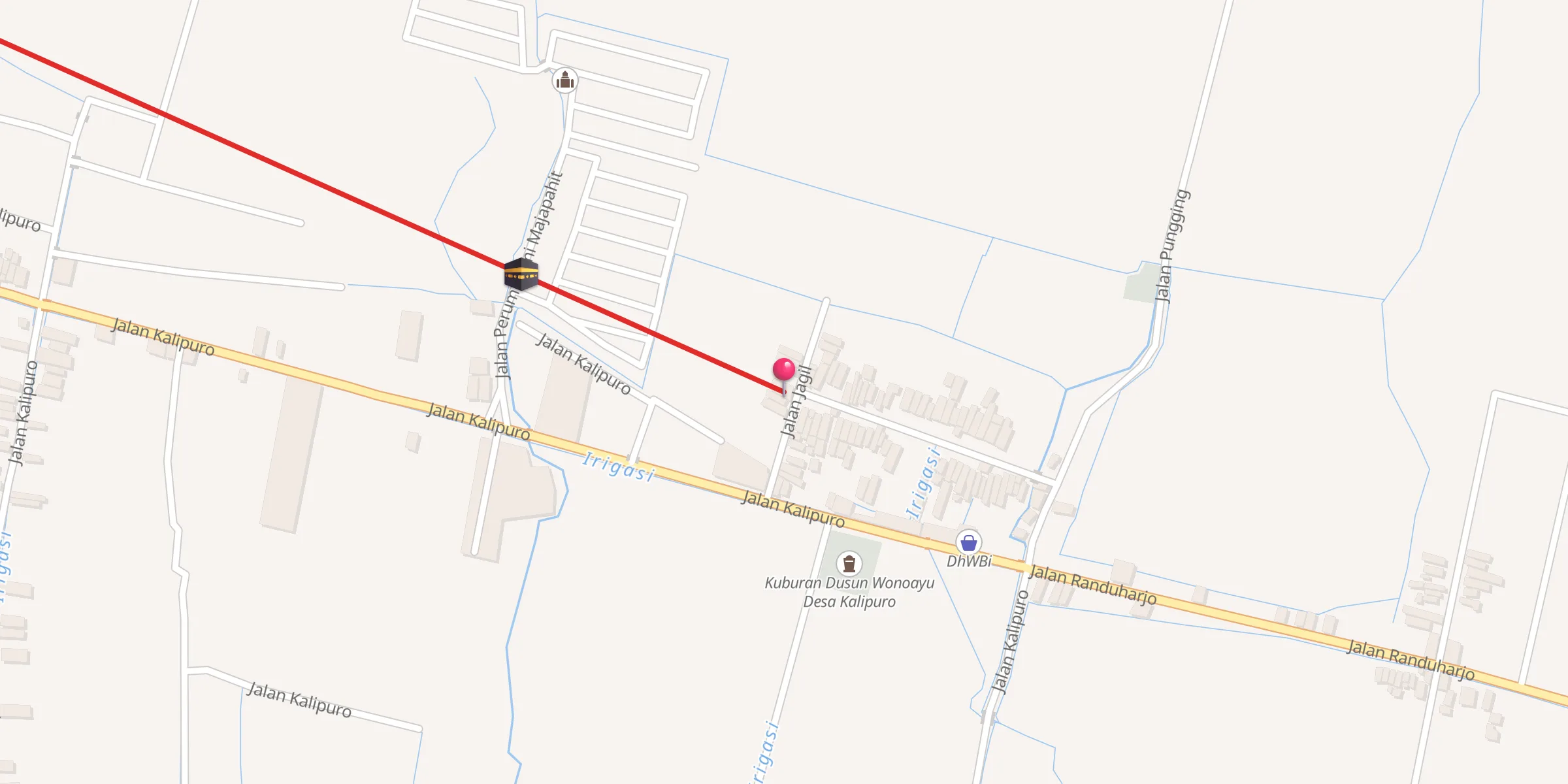Carte de localisation : Masjid Dusun Jagil Pungging