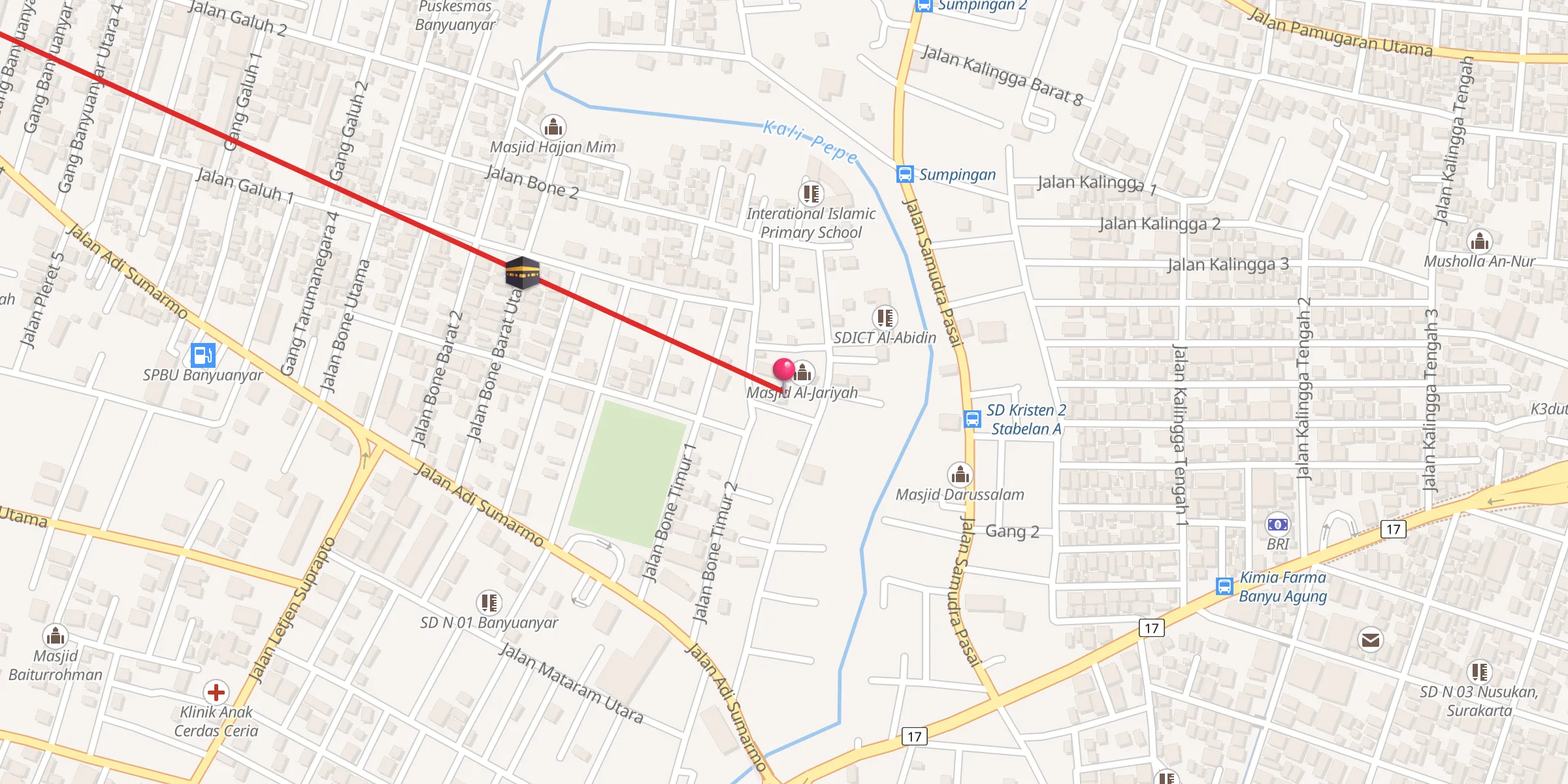 Carte de localisation : MIN Surakarta
