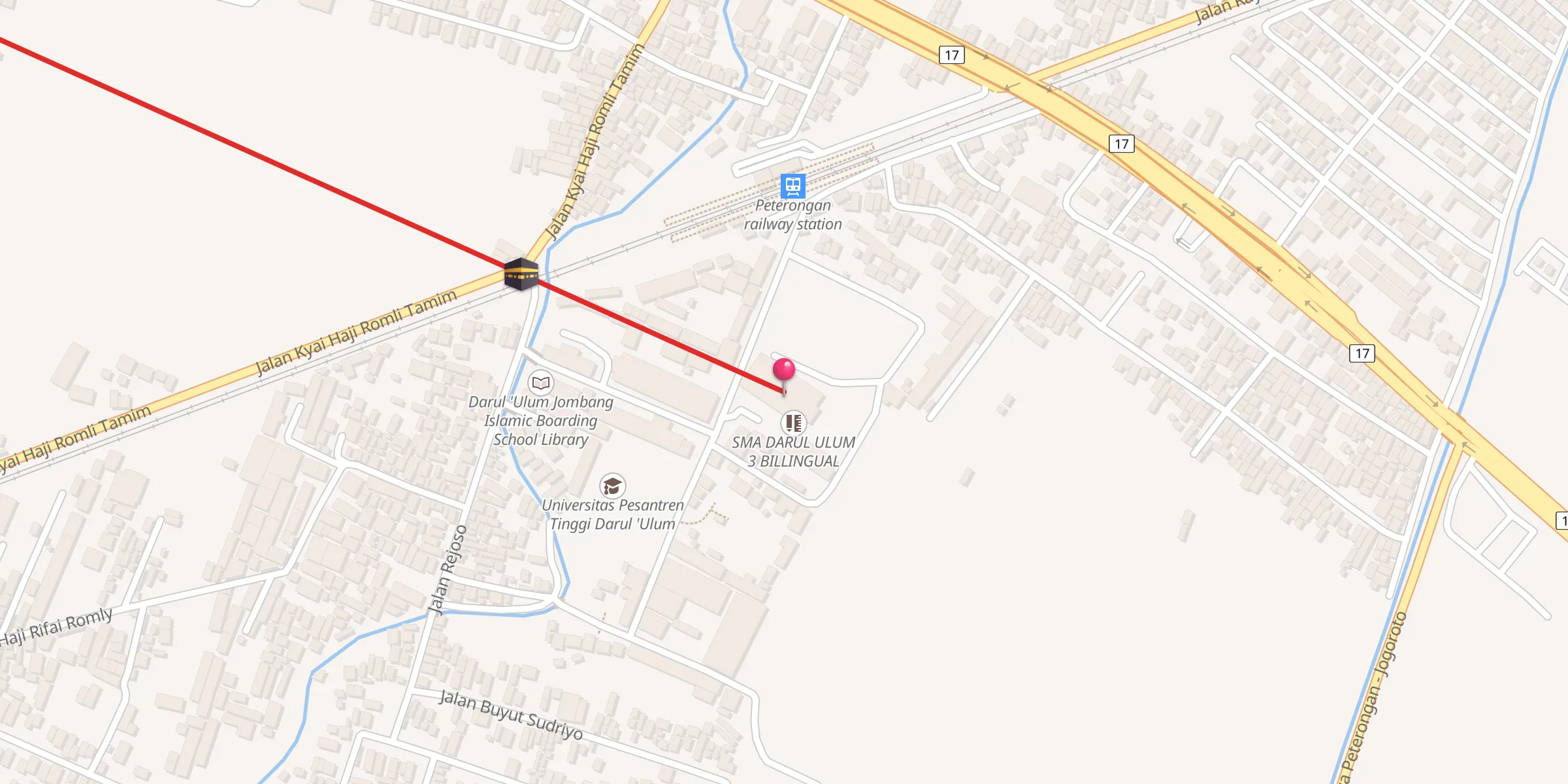Carte de localisation : Islamic Centre Umar Tamim