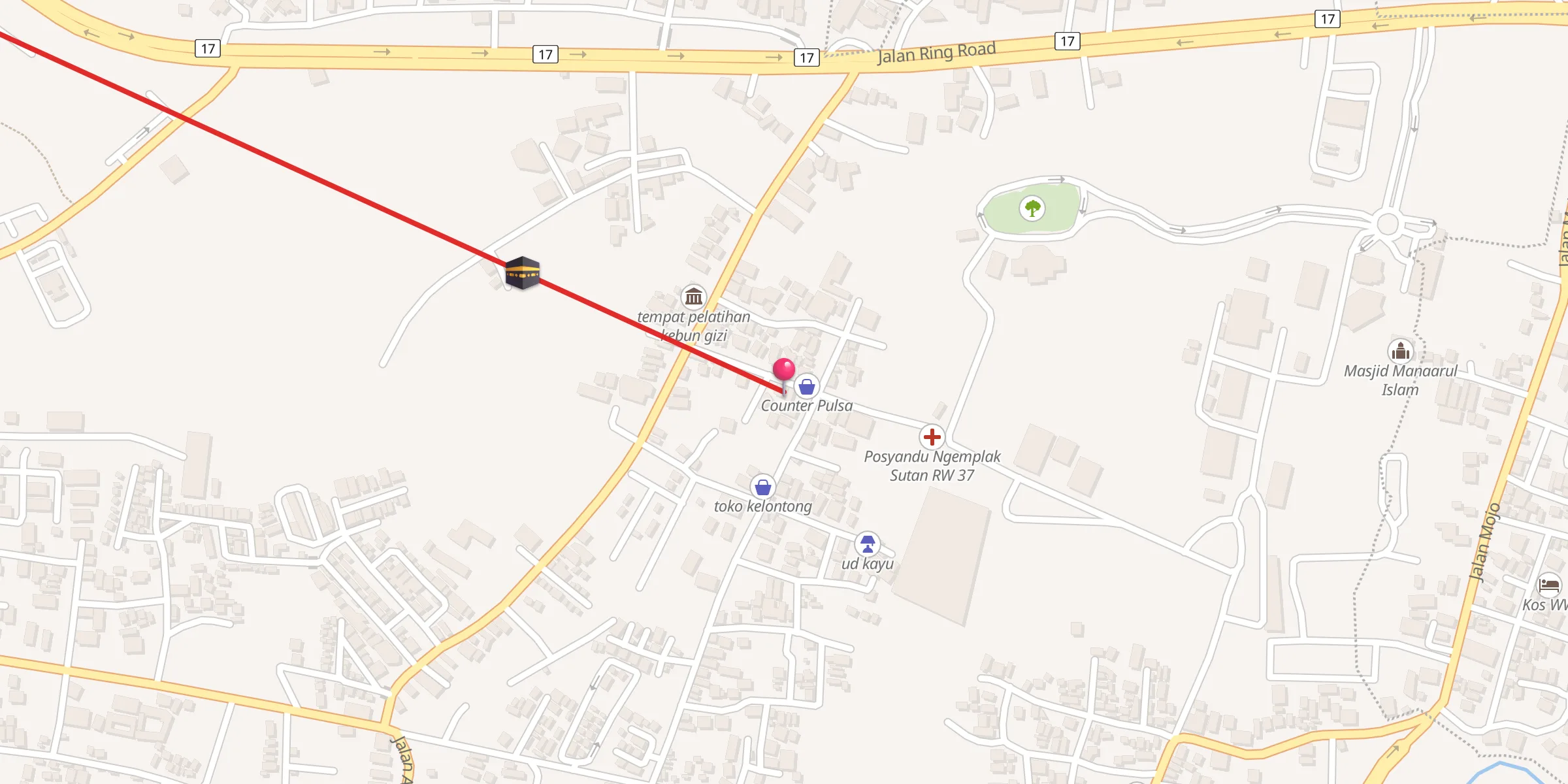 Carte de localisation : Masjid Al Ikhlas