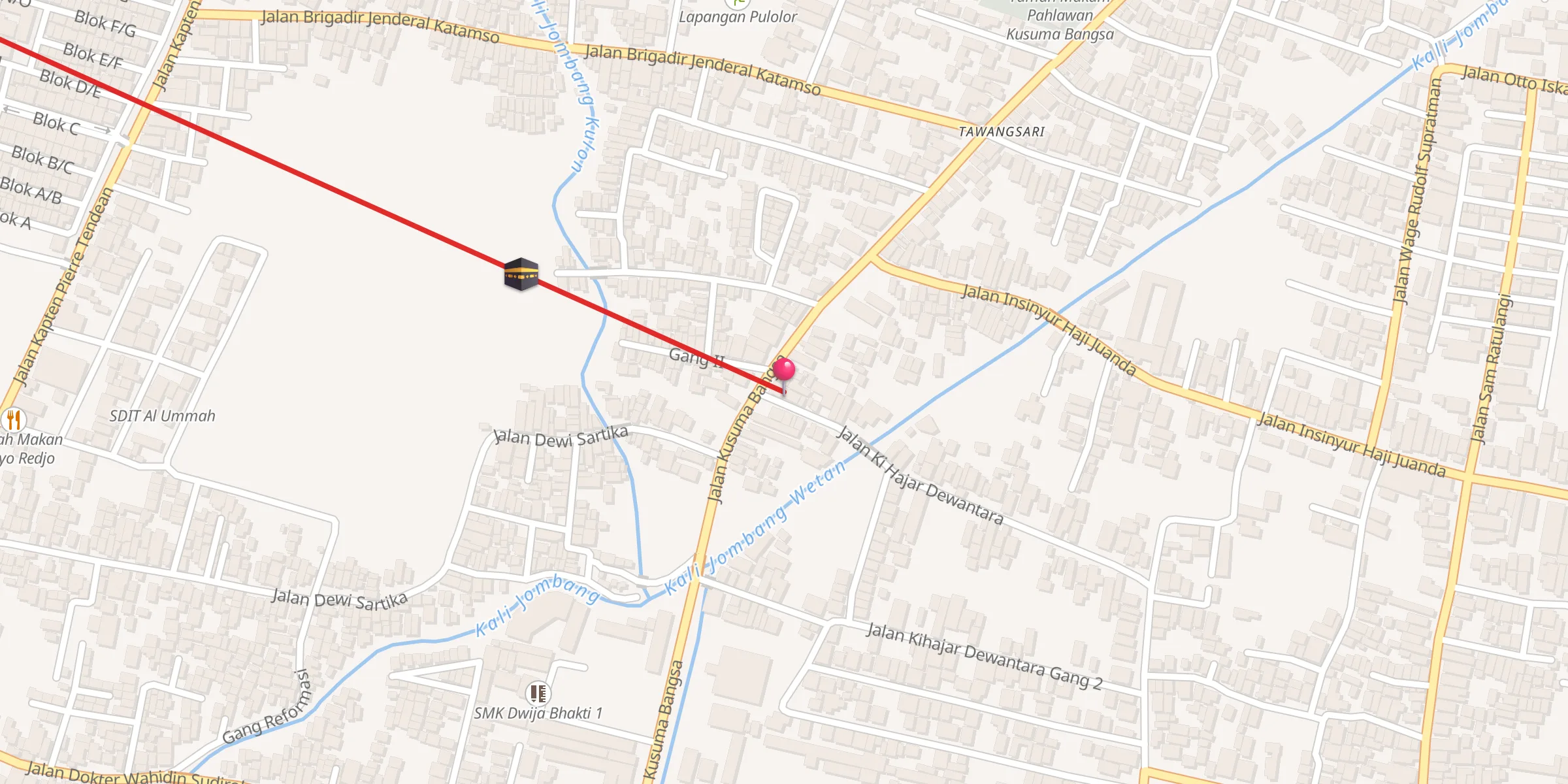 Carte de localisation : Masjid Al Ma'sum