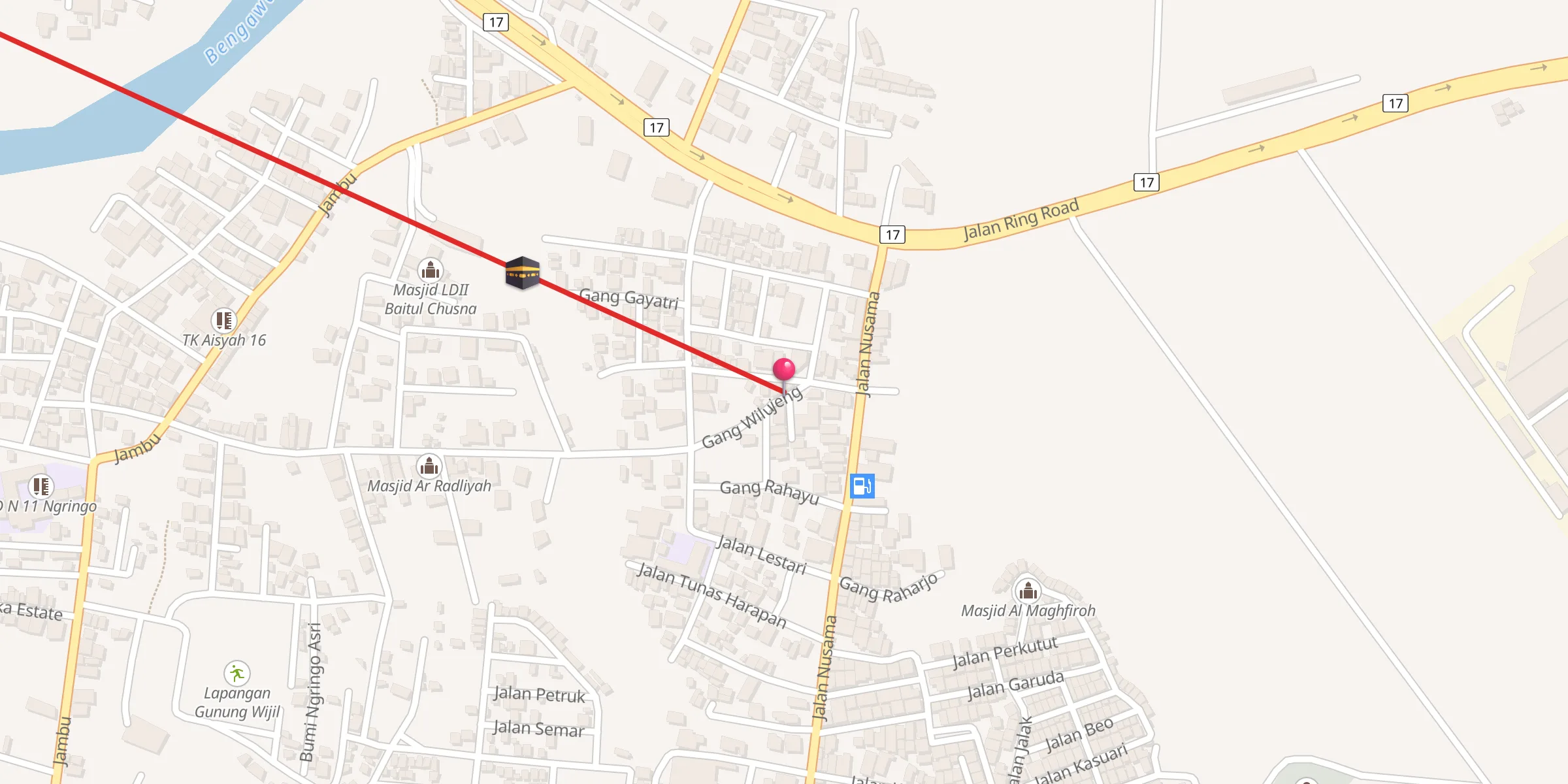 Carte de localisation : Masjid Al Jannah